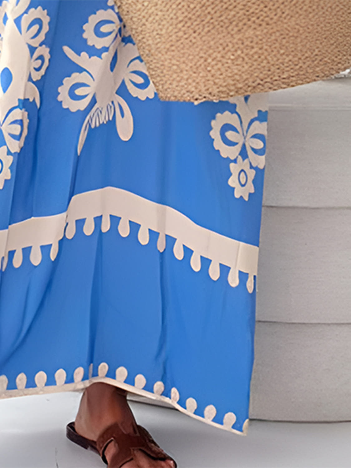 Elegant Printed Spaghetti Strap Sleeveless Maxi Dress - Perfect Maxi Dress for Summer Trendsi