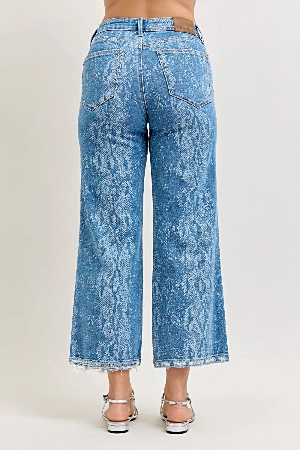 Judy Blue High Rise Ankle Wide Leg Jeans -