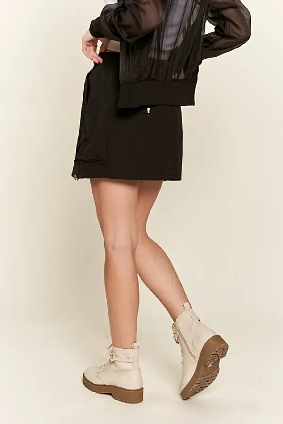 ADORA Drawstring Skort with Pockets -