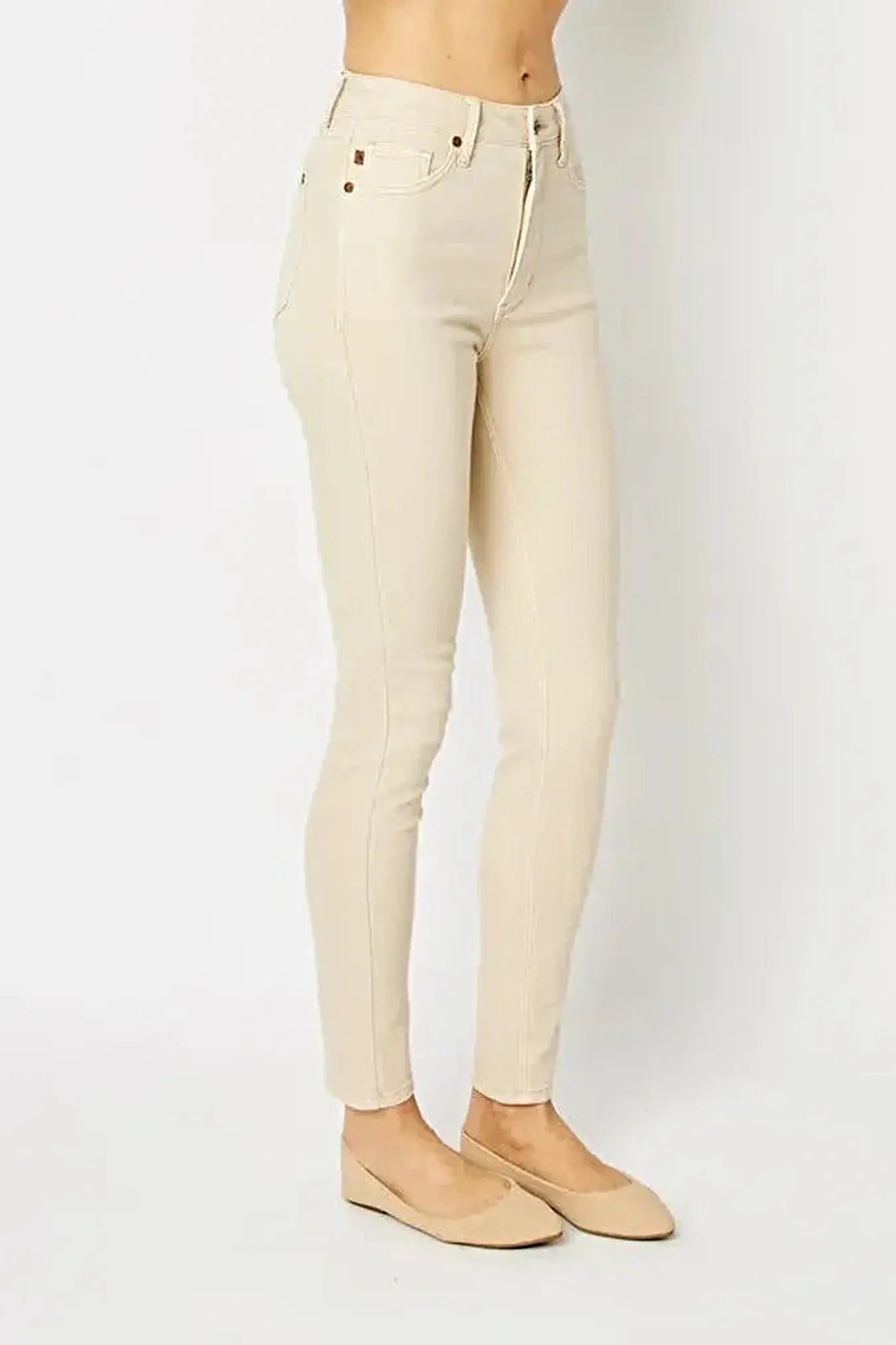 Judy Blue Full Size Garment Dyed Tummy Control Skinny Jeans -