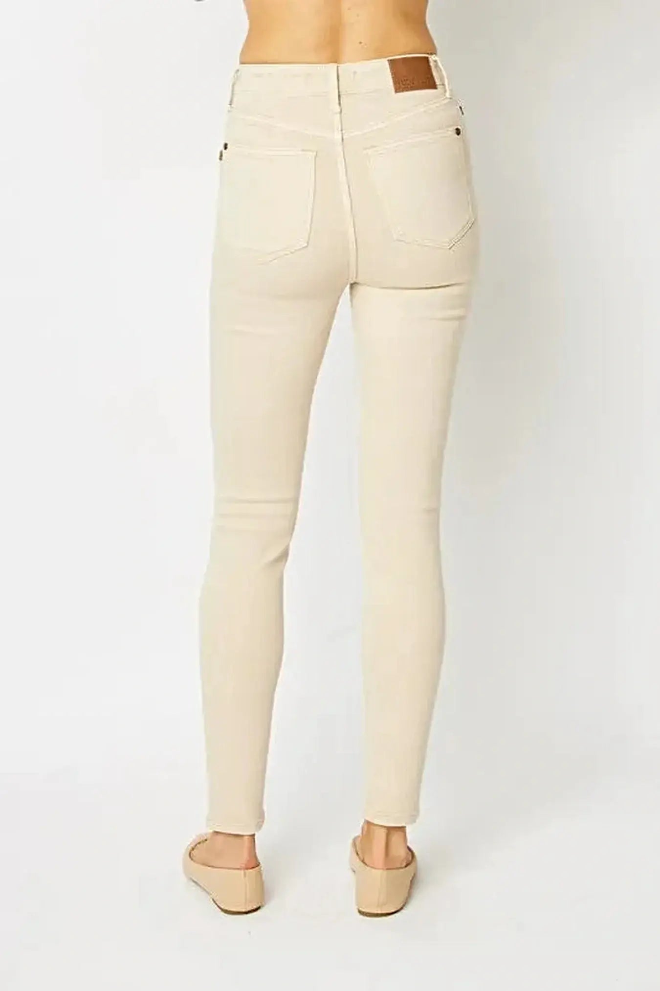Judy Blue Full Size Garment Dyed Tummy Control Skinny Jeans -