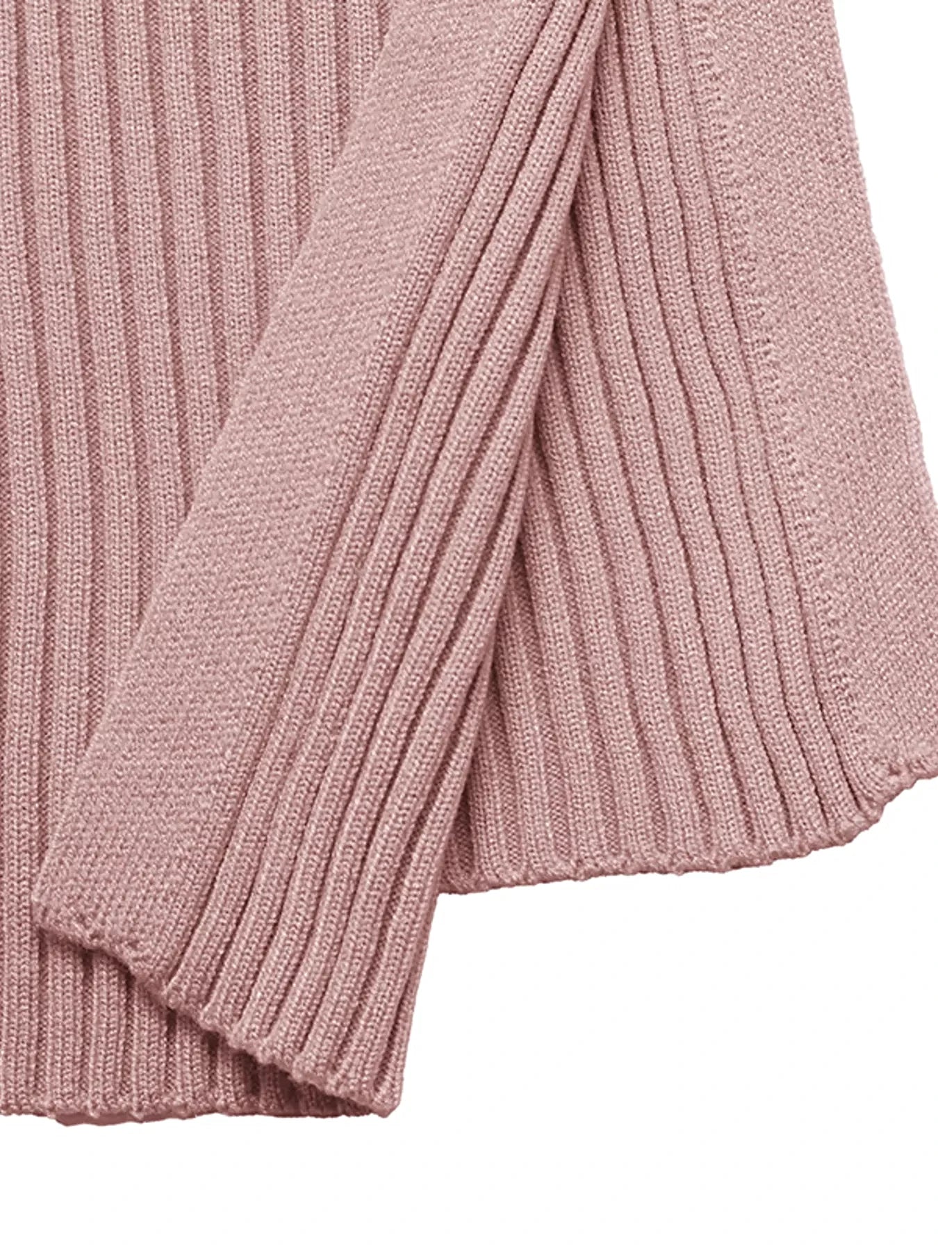 Ribbed Knit Square Neck Bodycon Sweater Dress -