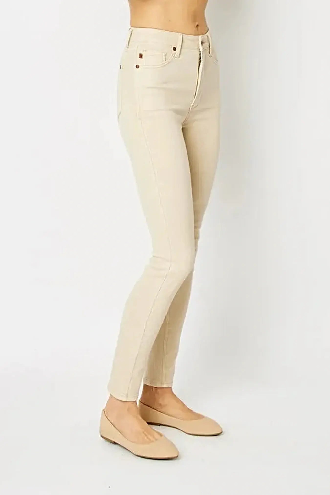 Judy Blue Full Size Garment Dyed Tummy Control Skinny Jeans -