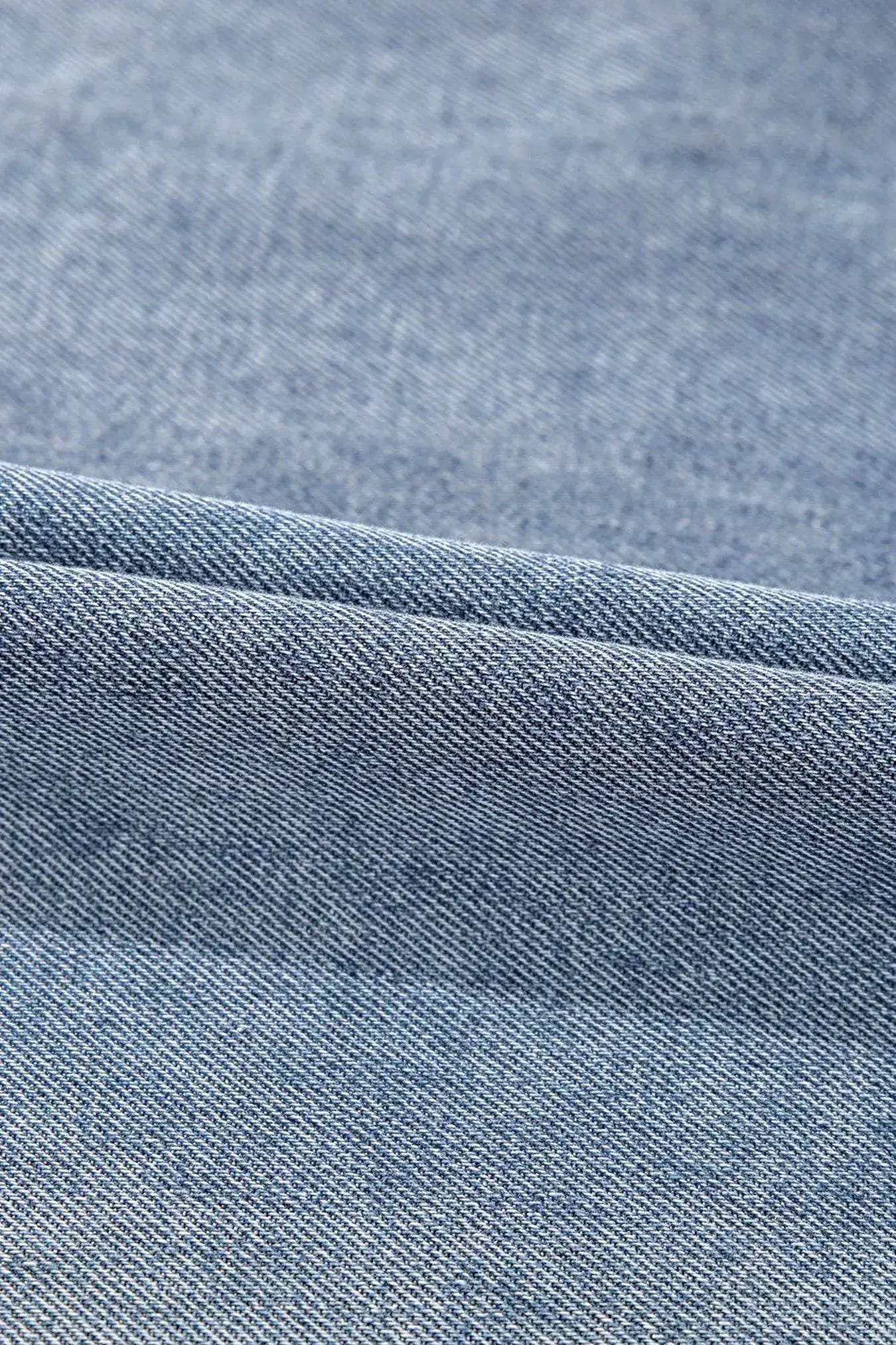 Vintage Wash Denim Dress with Pockets -