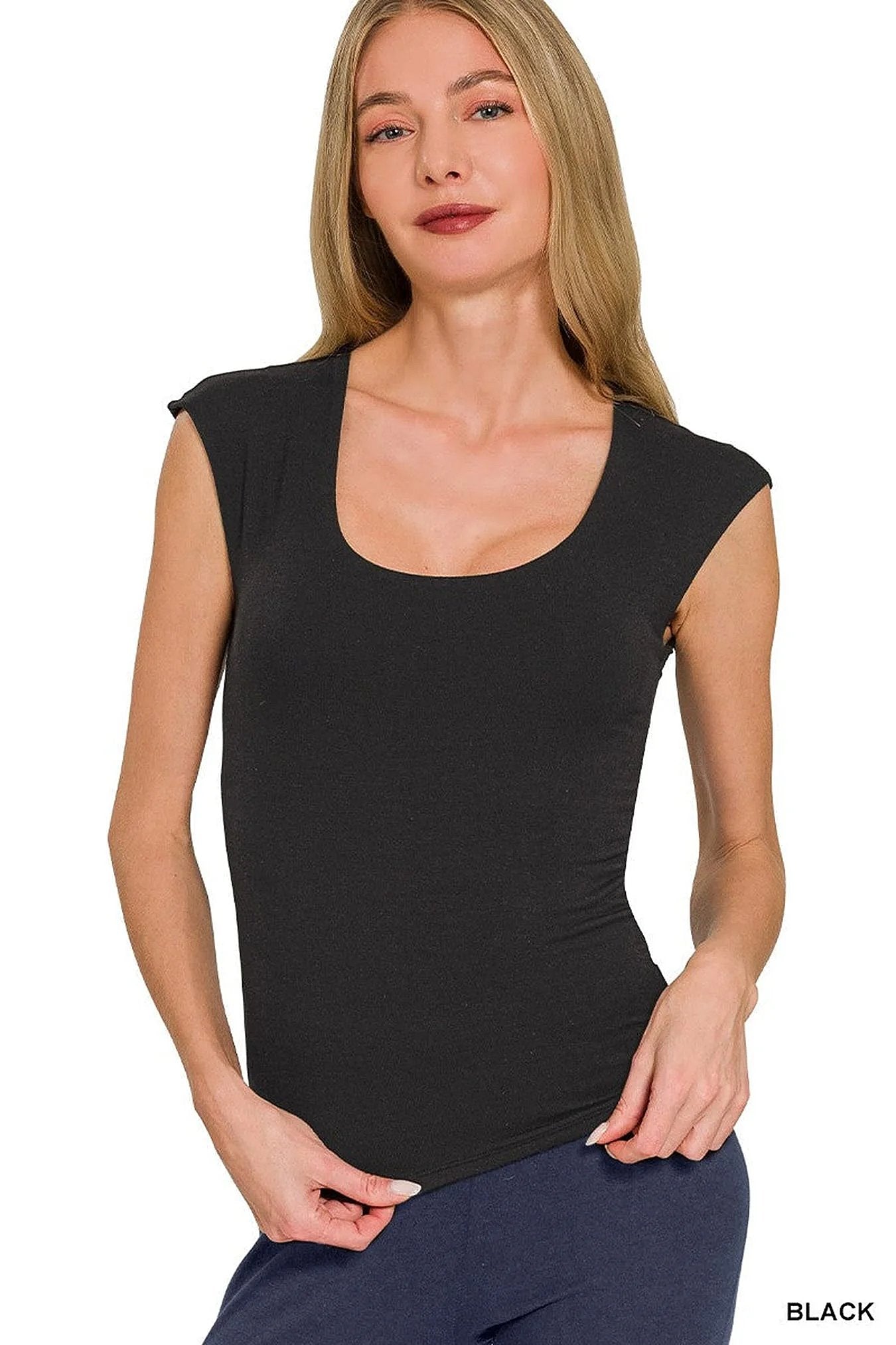 Zenana Double Layered Sleeveless Top -