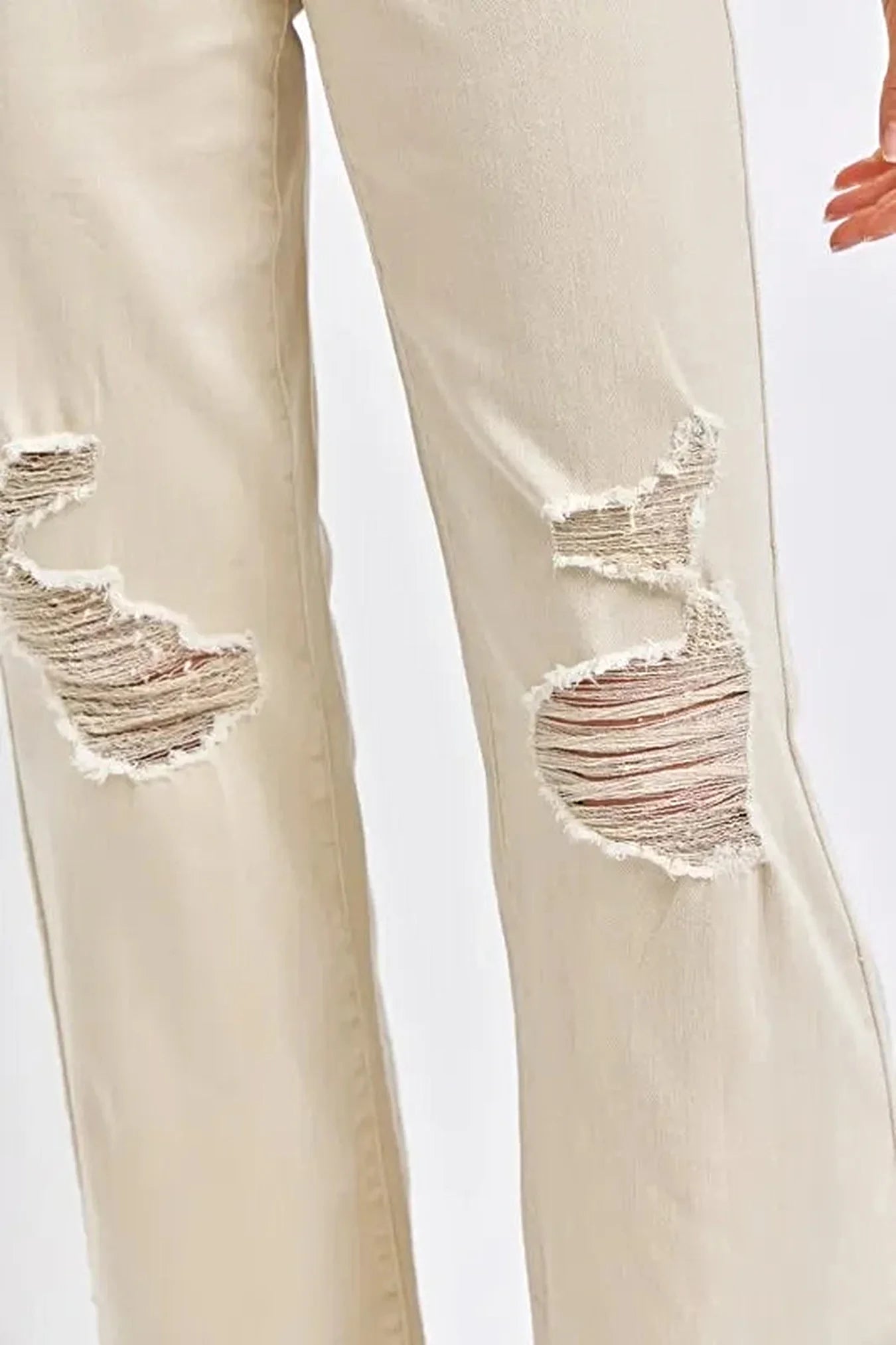 Judy Blue Full Size High Waist Distressed Wide Leg Jeans -