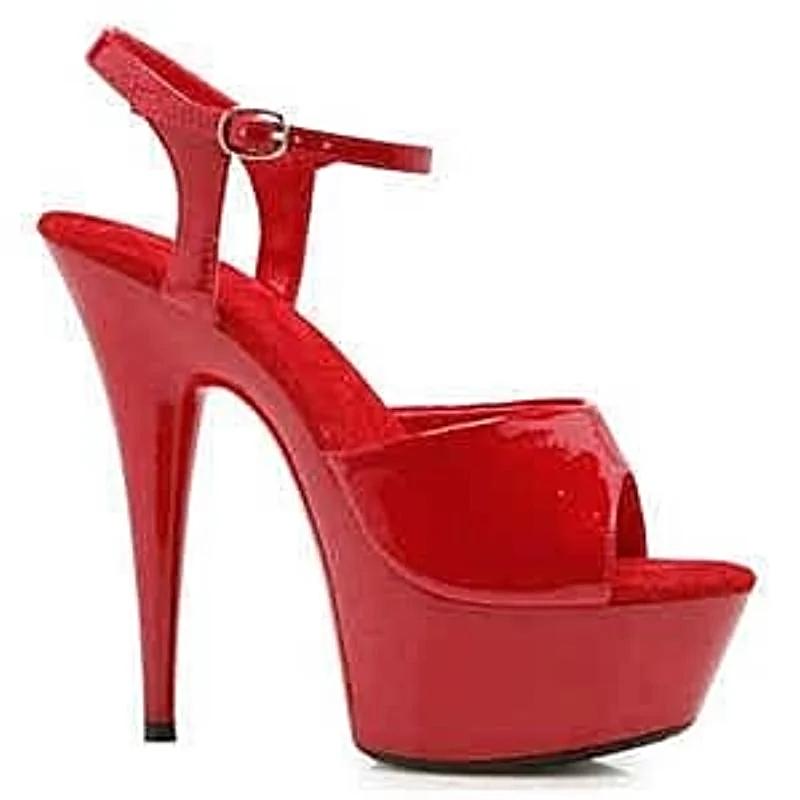 Ellie Shoes E-609-Juliet 6" Pointed Stiletto Women's Sandals - Sexy Stiletto Shoes in Black, Red, White Ellie Shoes