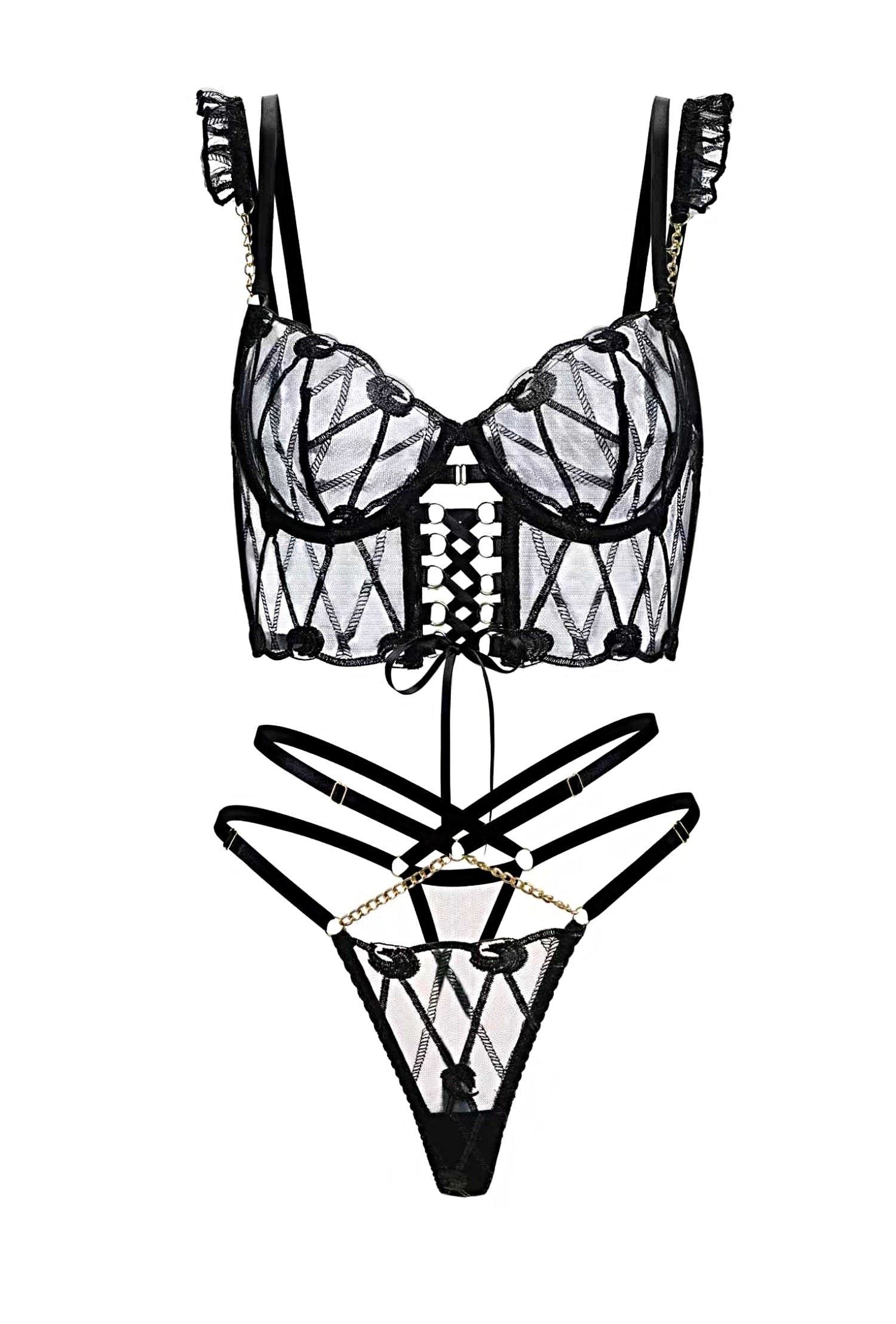 Adriana Noir Adjustable Set - 2 pcs set