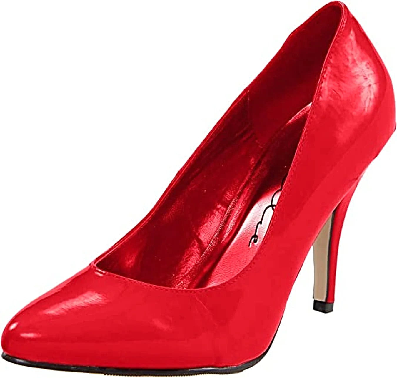 Ellie Shoes IS-8400 4" Heel B Width High Heel Pumps in Black, Red, White - Sizes 5 to 14 - "B" Width Pump