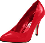 Ellie Shoes E-8400 4 Heel B Width Pump, Black, Red, White-"B" Width Pump-Ellie Shoes-Red-5-SatinBoutique