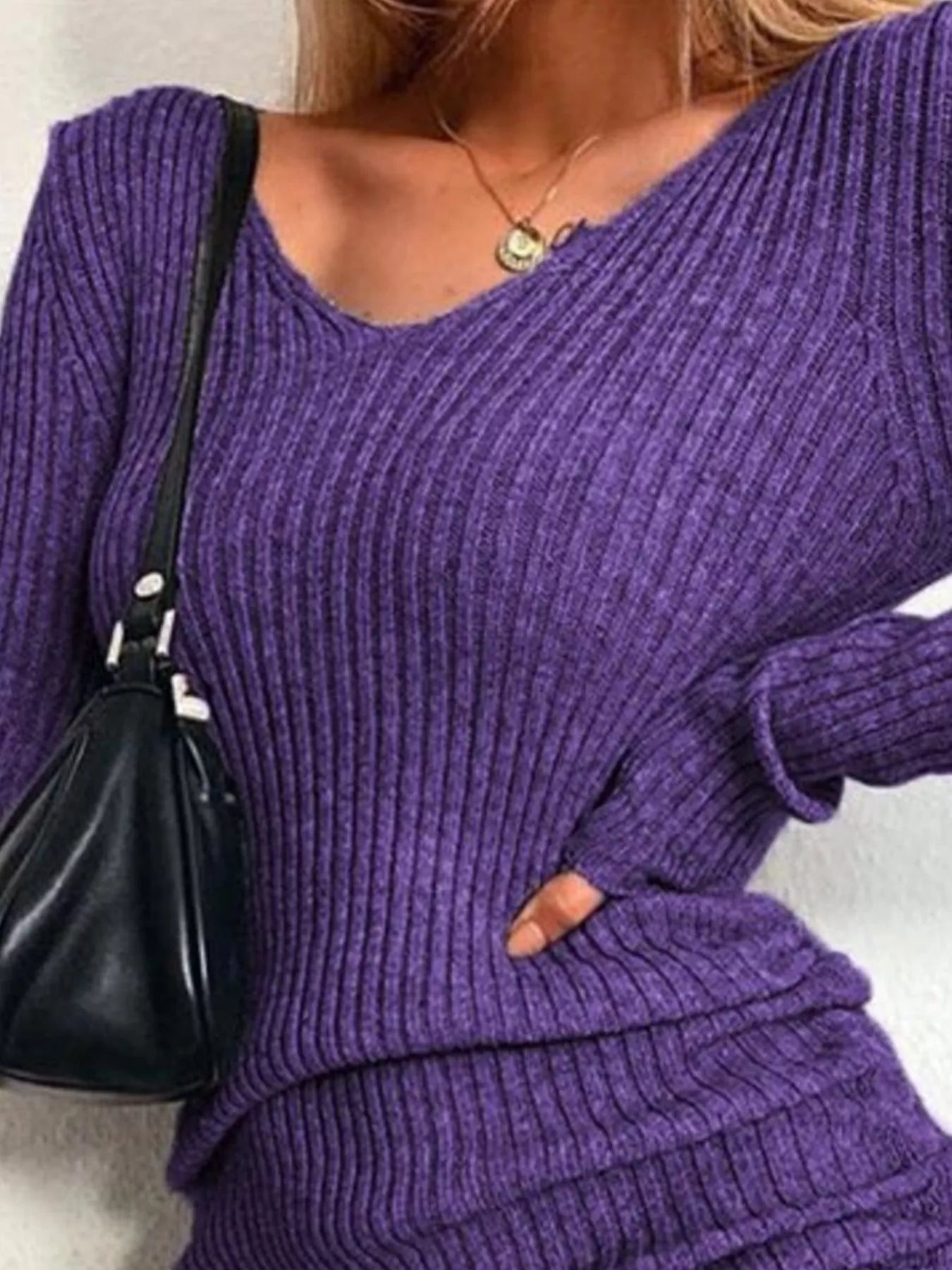 Full Size Ribbed Knit Drawstring Bodycon Sweater Dress Plus Size -
