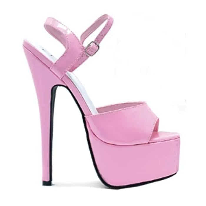 Ellie Shoes 652-Juliet 6.5" Stiletto Heel Women's Sandals in Black, Pink, Red, White Ellie Shoes
