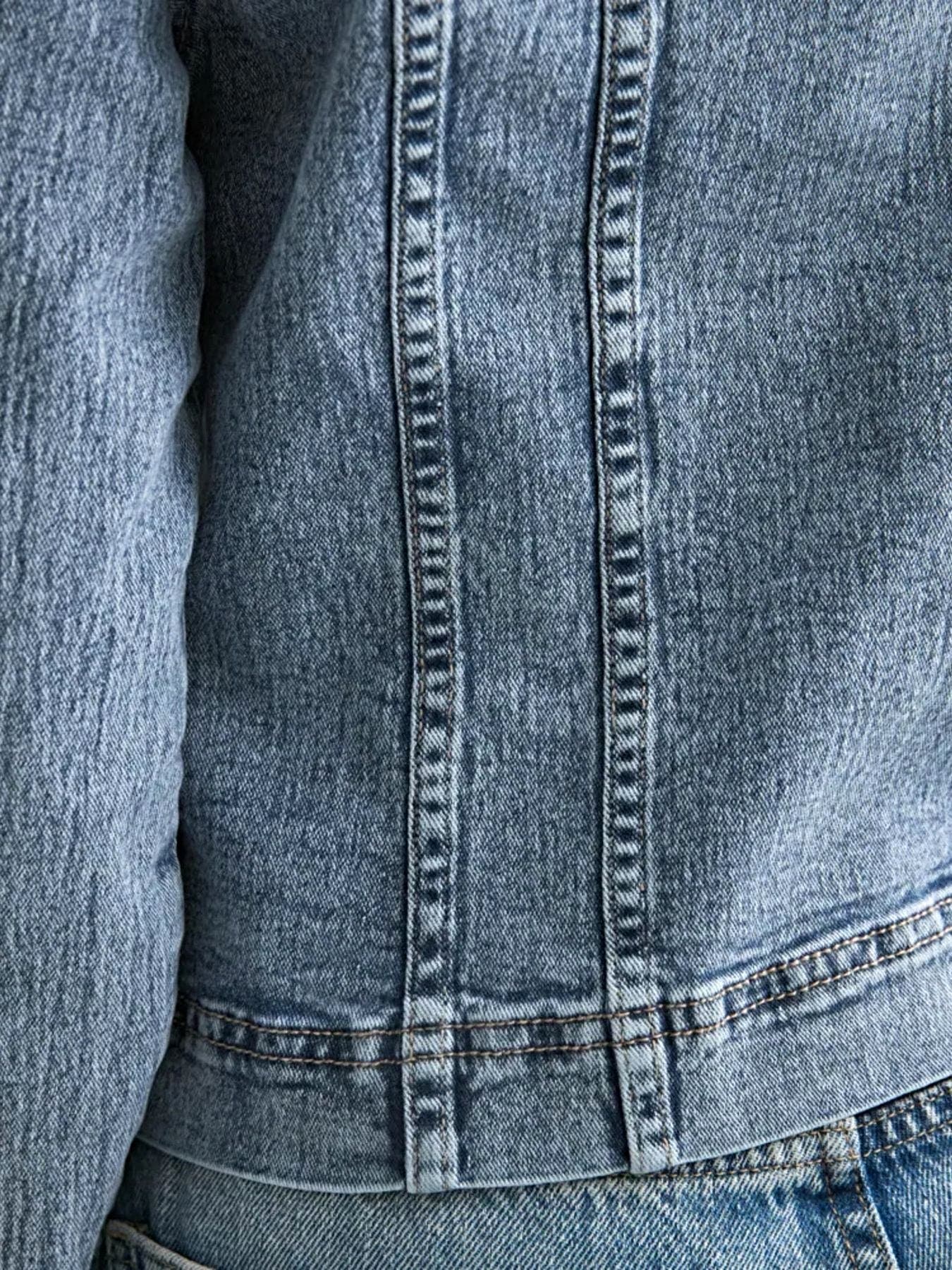 Classic Button-Down Denim Jacket -