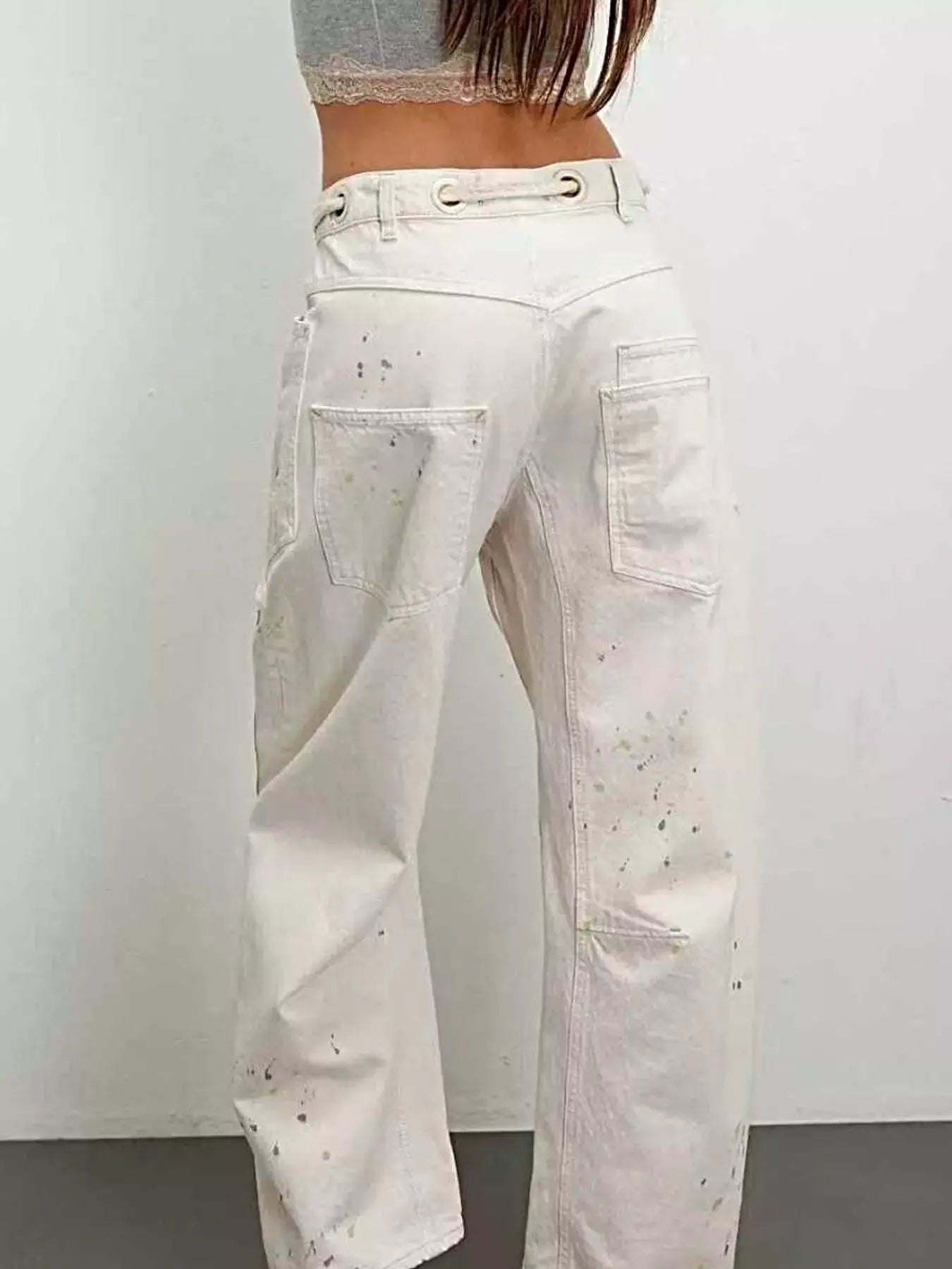 Washed Relaxed Fit Jeans -