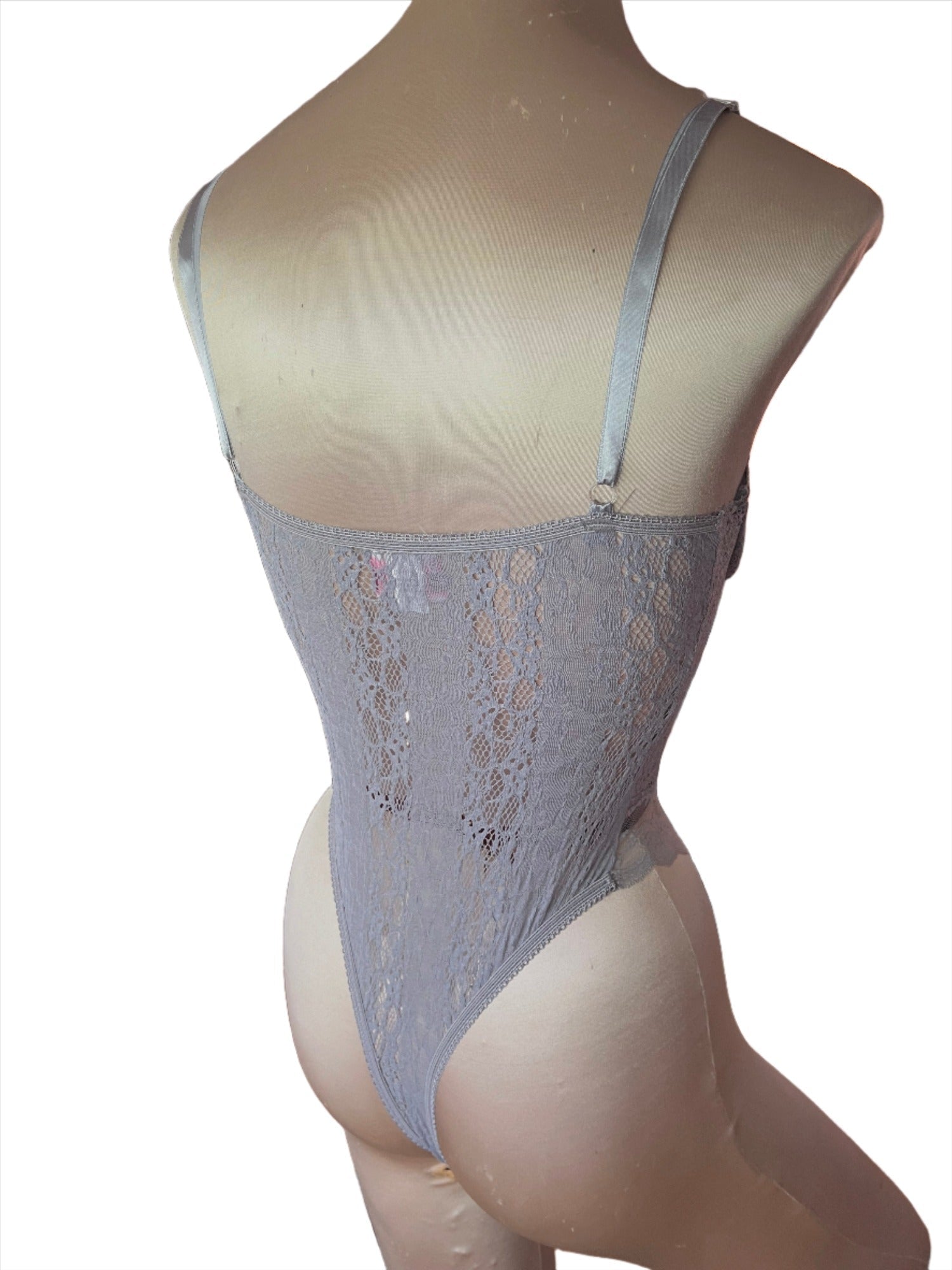 Elegant Moments Stretch Lace Teddy with Underwire Support, Thong Back & Custom Fit IS-Elegant Moments