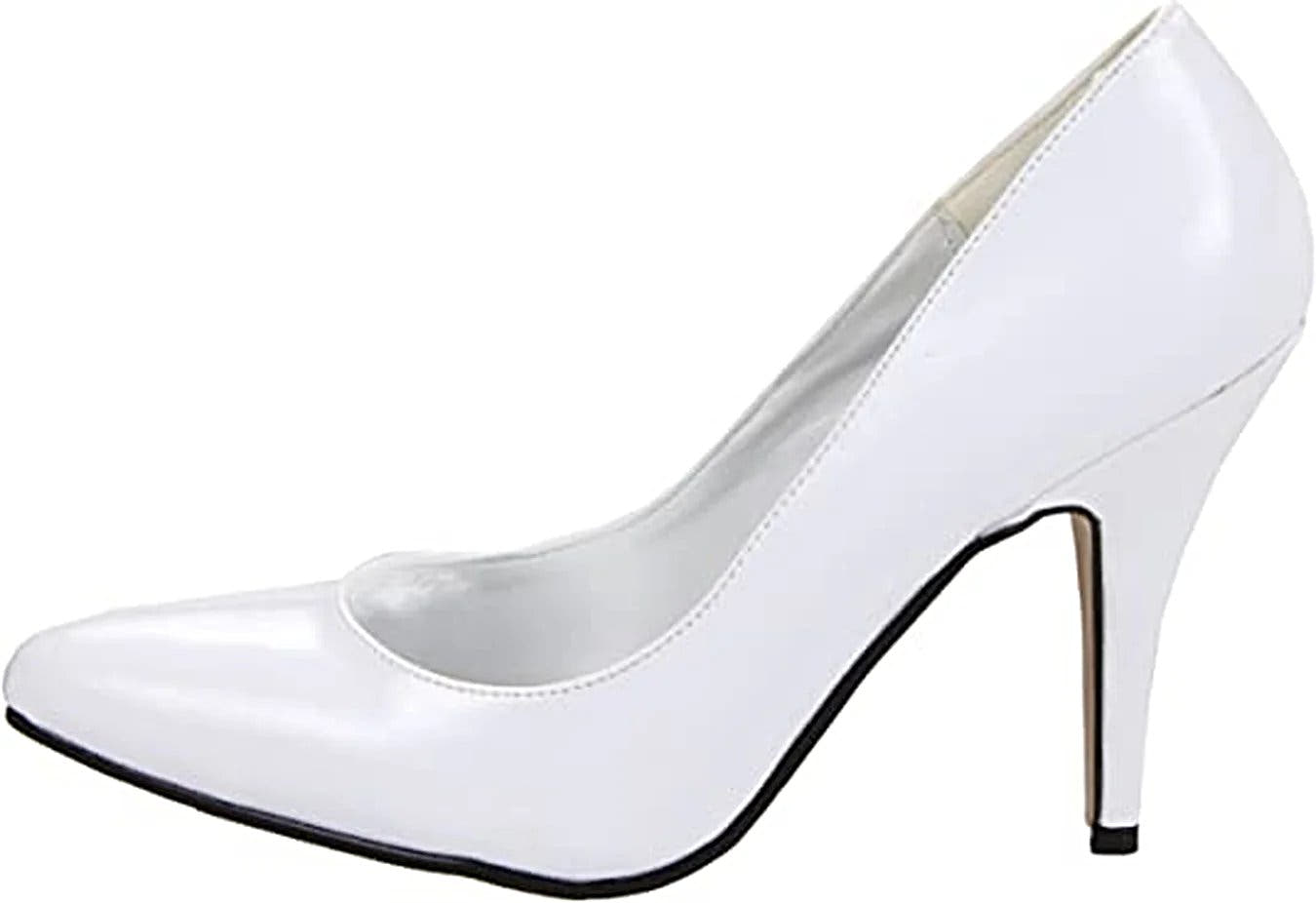 Ellie Shoes IS-8400 4" Heel B Width High Heel Pumps in Black, Red, White - Sizes 5 to 14 - "B" Width Pump