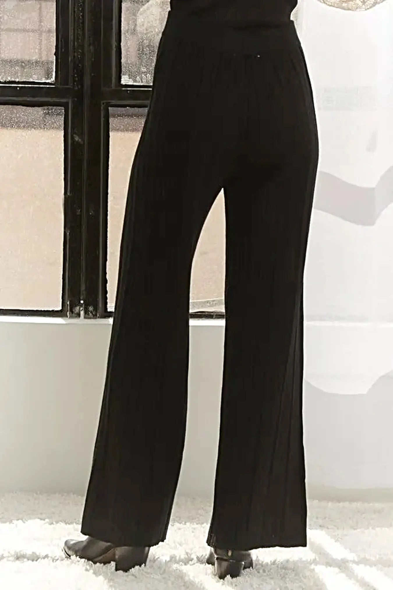 ADORA Tied Wide Leg Knit Pants -