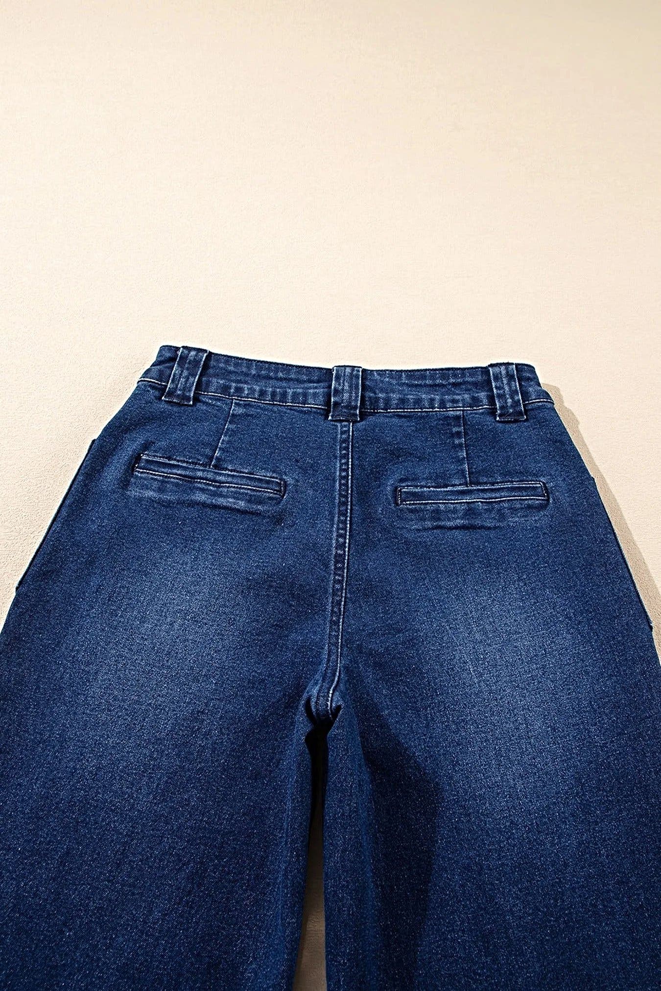 Straight Leg Mid-Rise Shift Jeans -