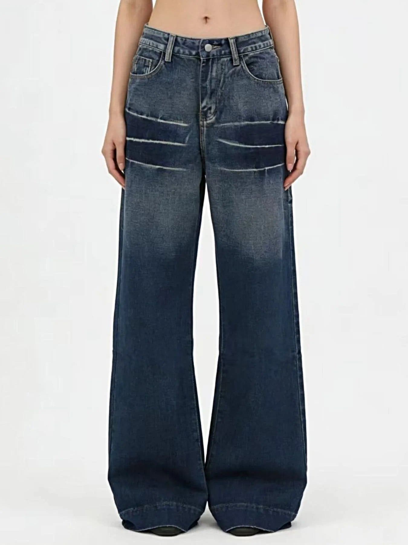 Washed Wide Leg Jeans -
