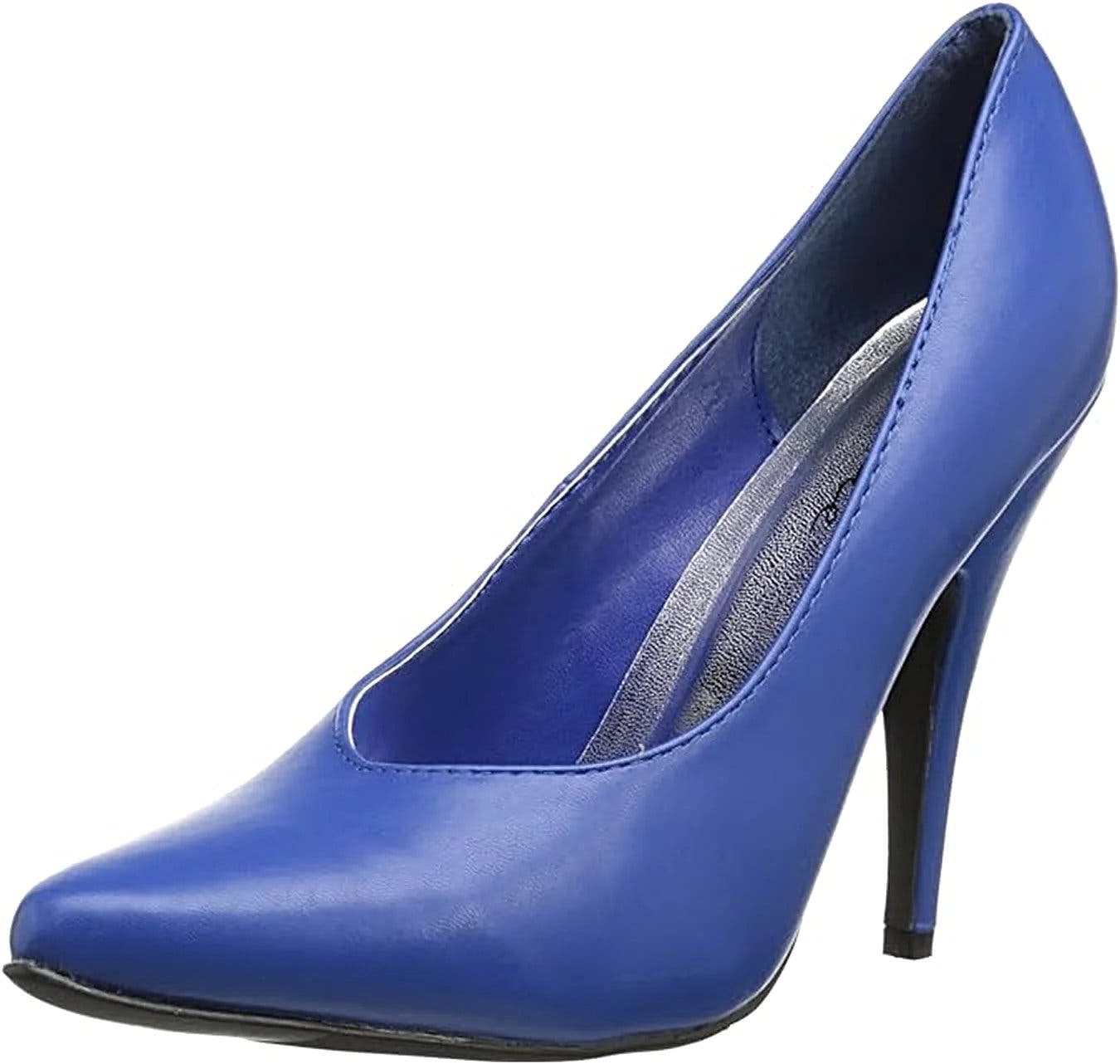Ellie Shoes E-8220 5 Inch Heel Pumps - Elegant Style in Black, Blue, Gold, Red, Silver & White, Sizes 5-14 - Pumps