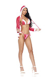 Elegant Moments EM-99127 Holiday Hottie – 3 pc. costume in Pink-COSTUMES-Elegant Moments-Pink-S-SatinBoutique