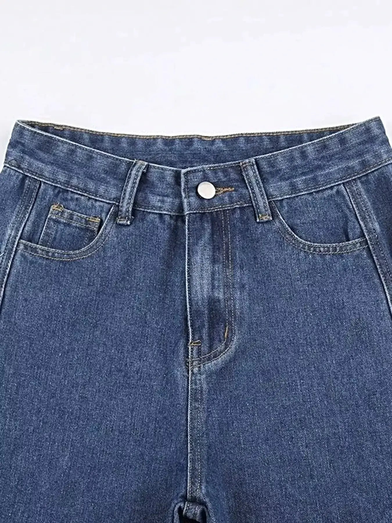 Side Distressed Jeans -