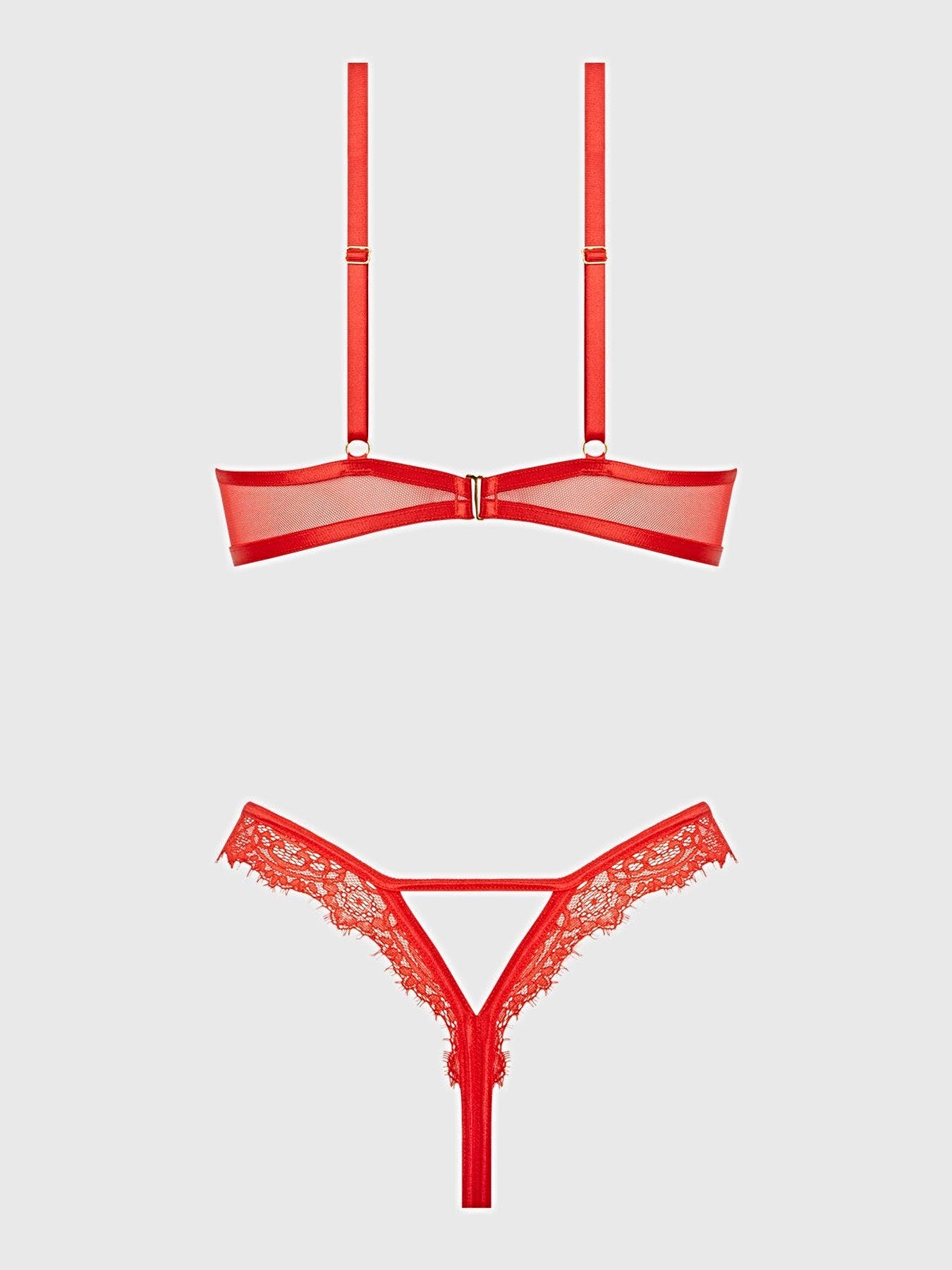 NADIA LACE & MESH CUTOUT TEDDY -