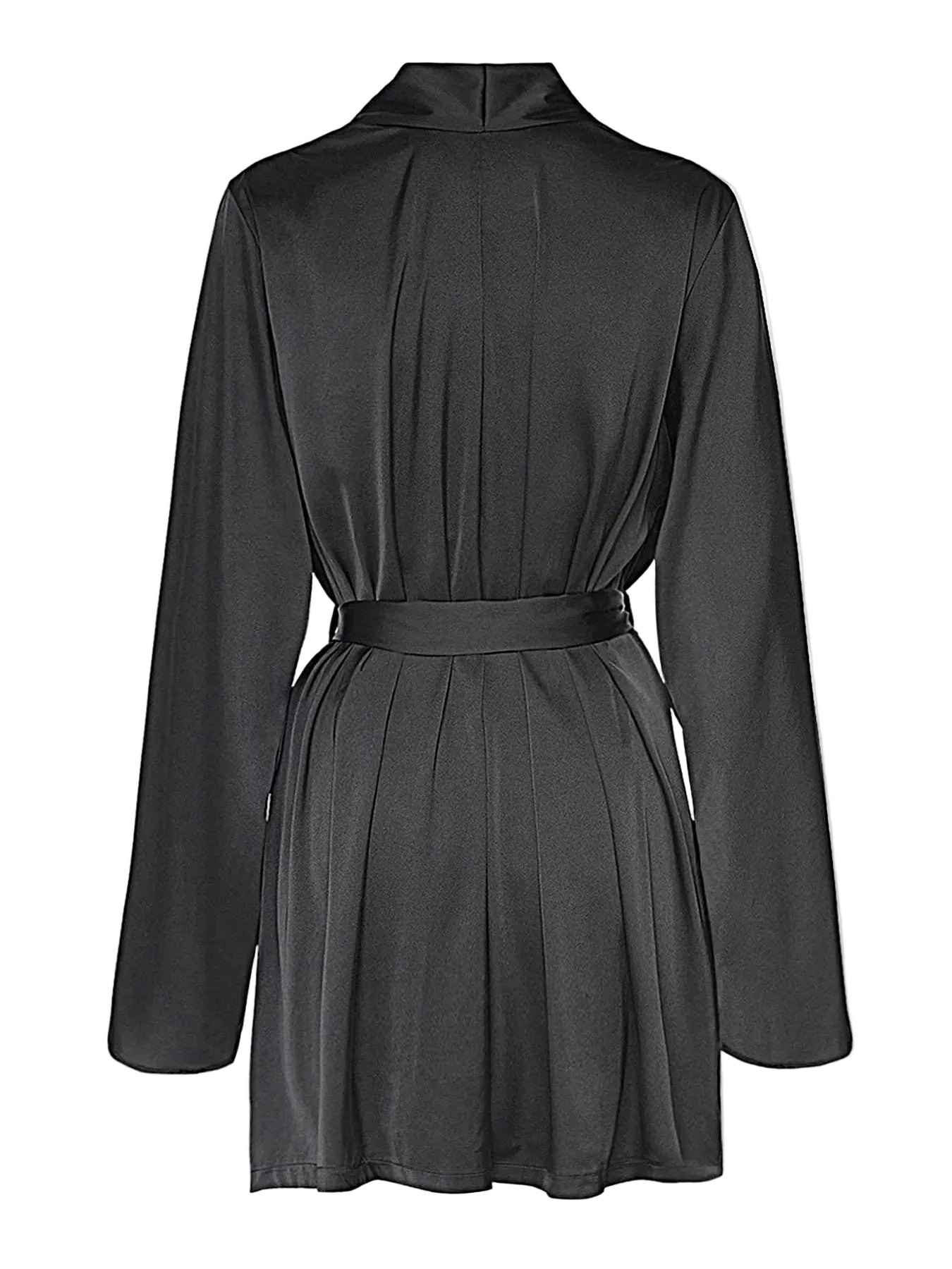BRIGETA SHORT SATIN ROBE -