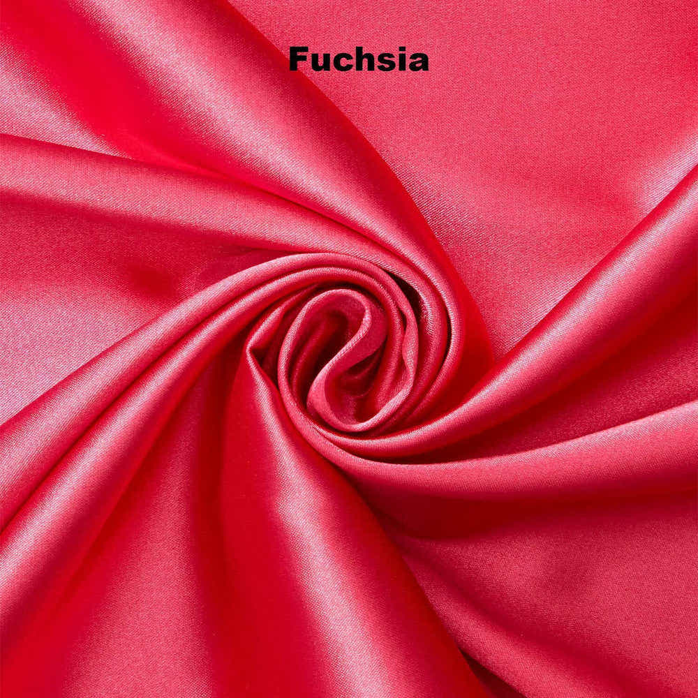Silky Satin Fitted Sheet for Queen & Full Beds - Custom Made with Durable Elastic Fit Satin Boutique
