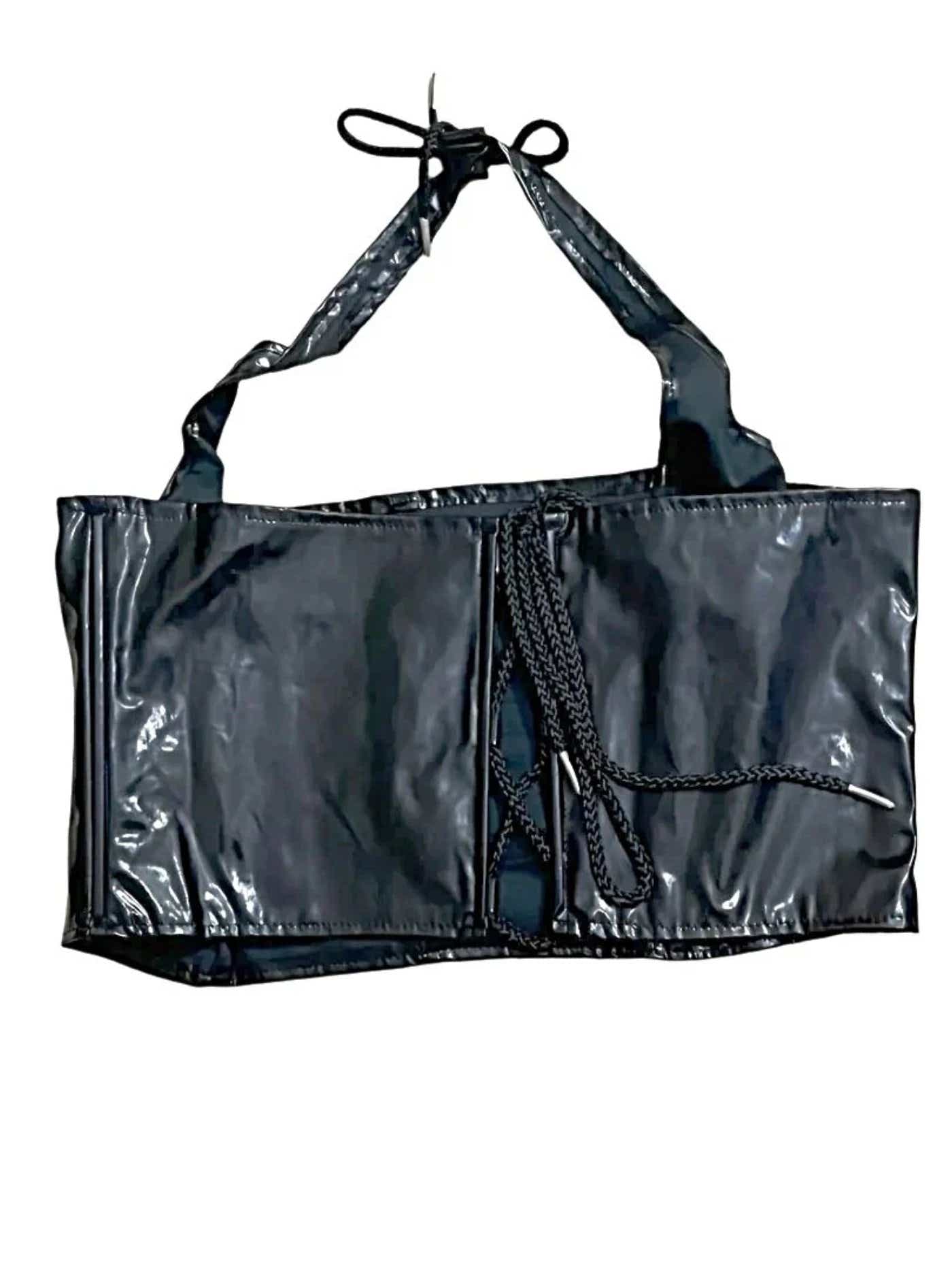 Elegant Moments IS-V4120 Viny Crop Top with rings. Reg. $40 - Crop top