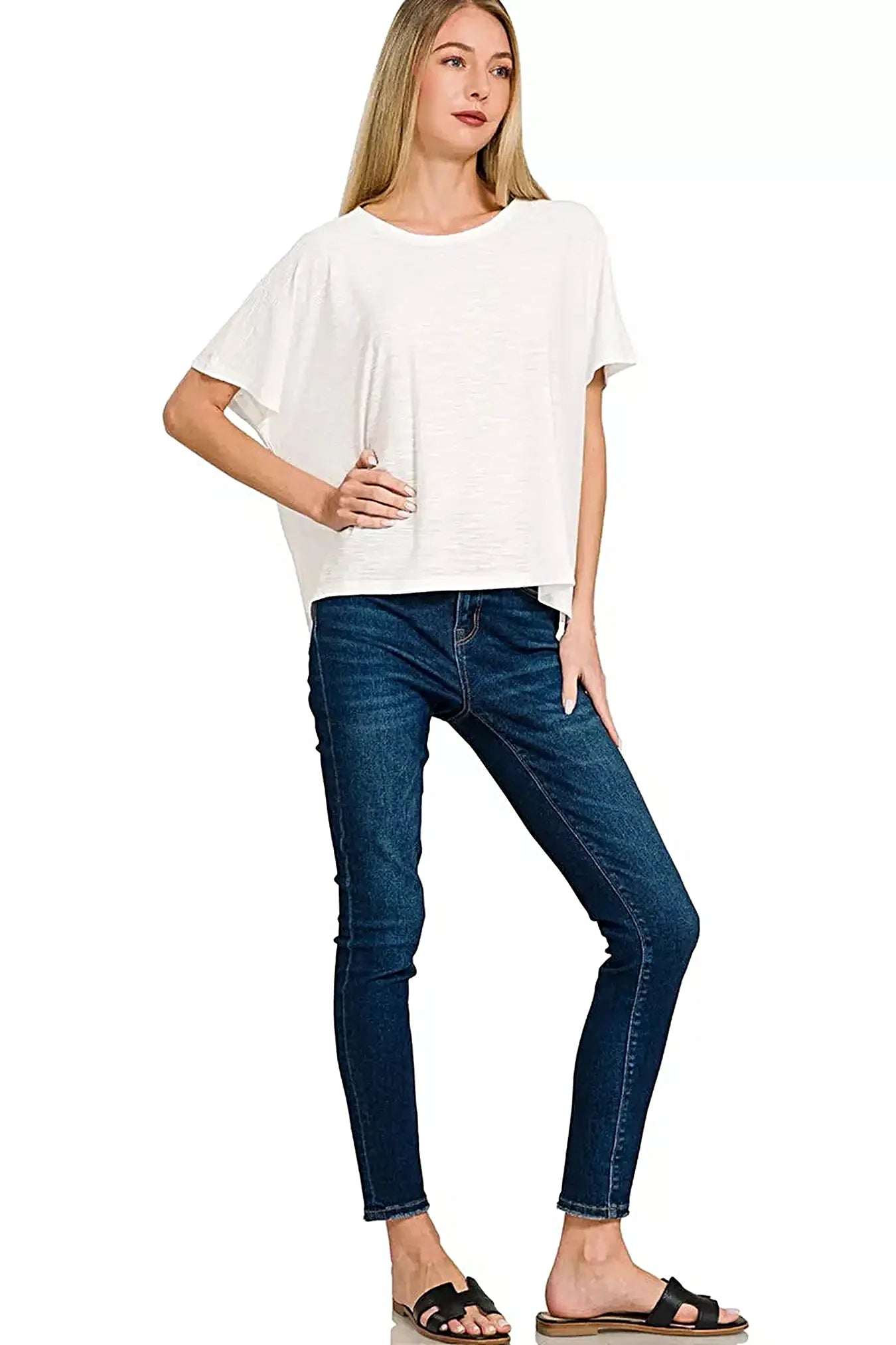 Zenana Round Neck Short Sleeve T-Shirt -