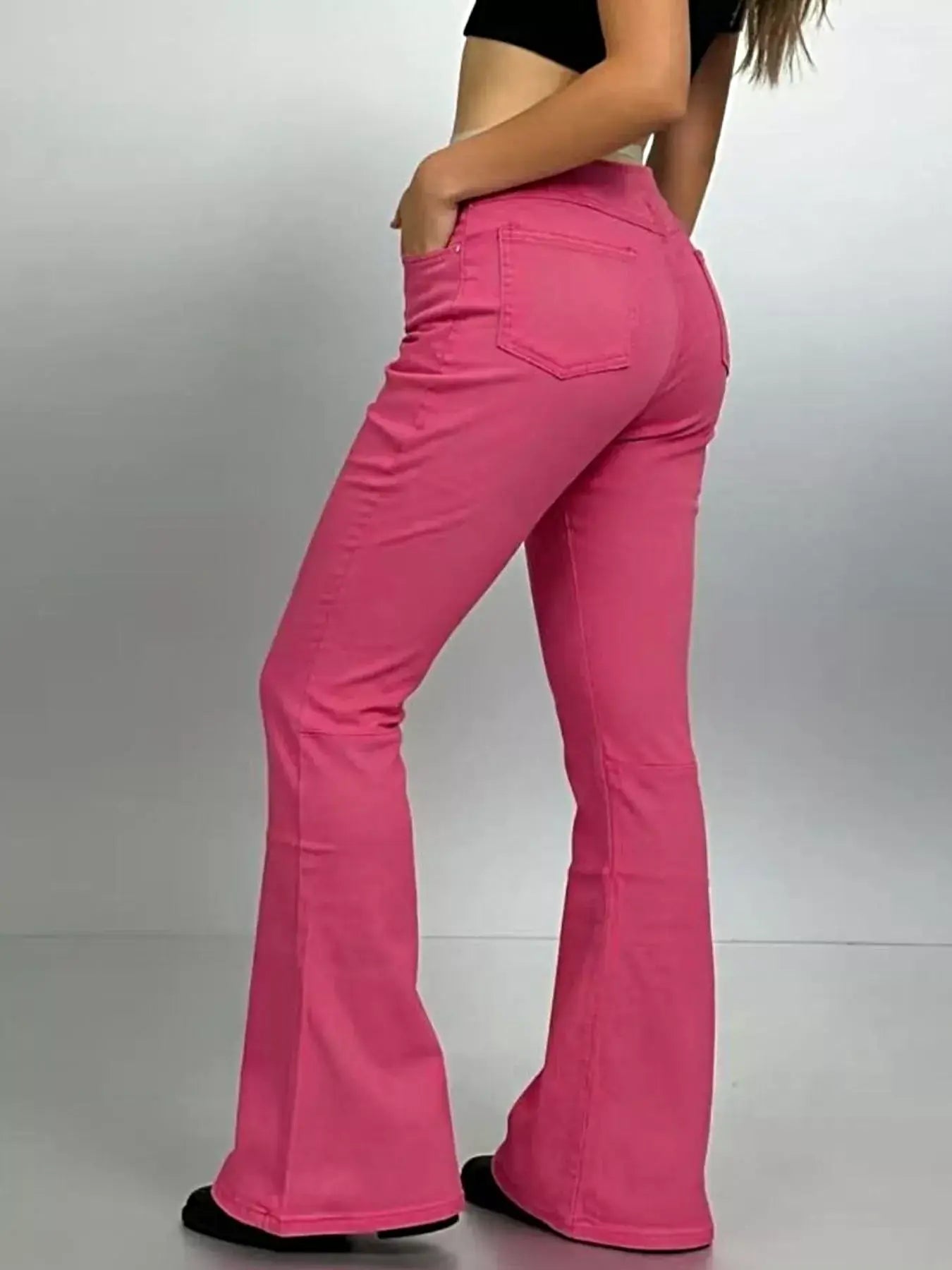 High-Waisted Flare Jeans -