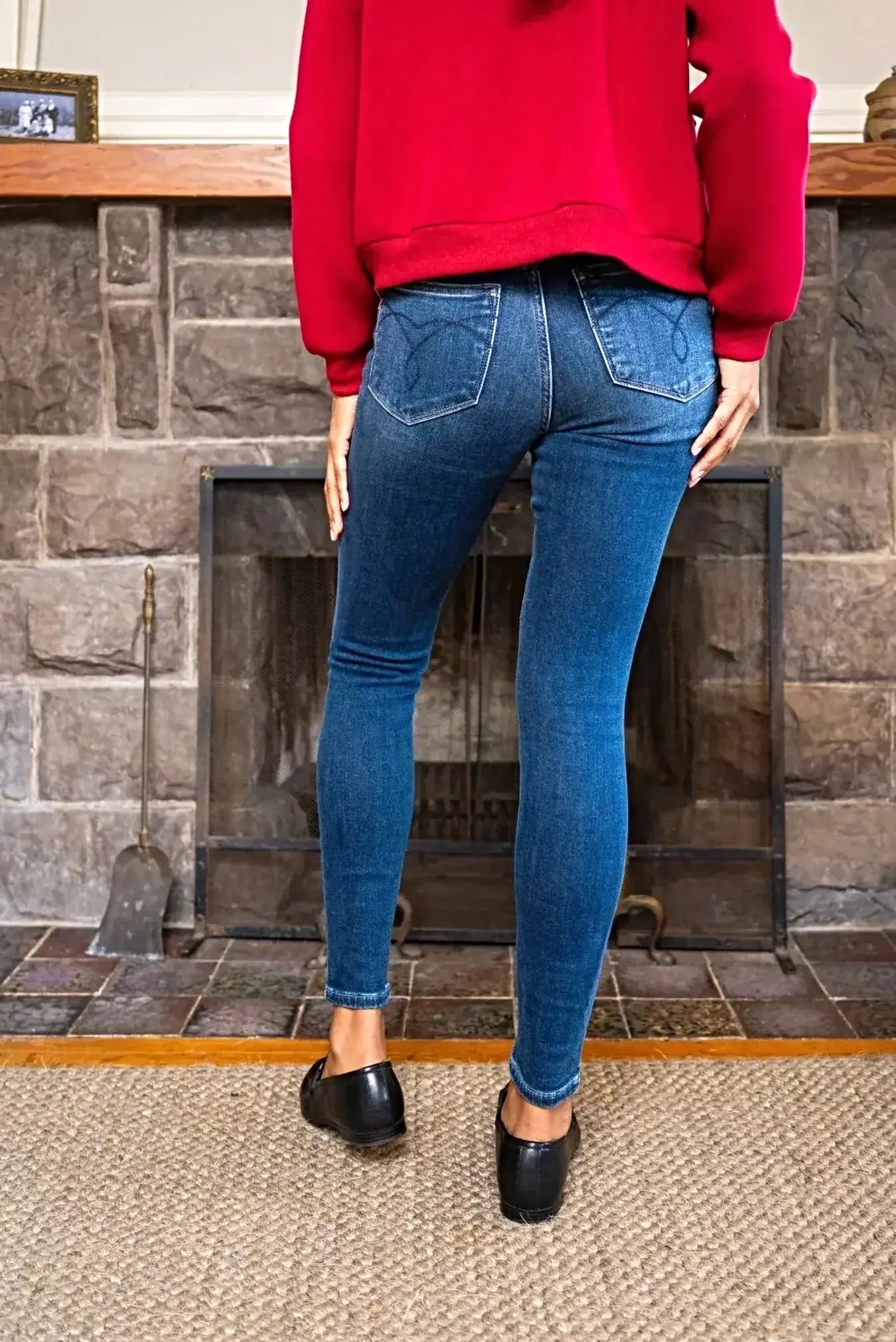 Judy Blue Full Size Washed Thermal Skinny Jeans Plus Size -
