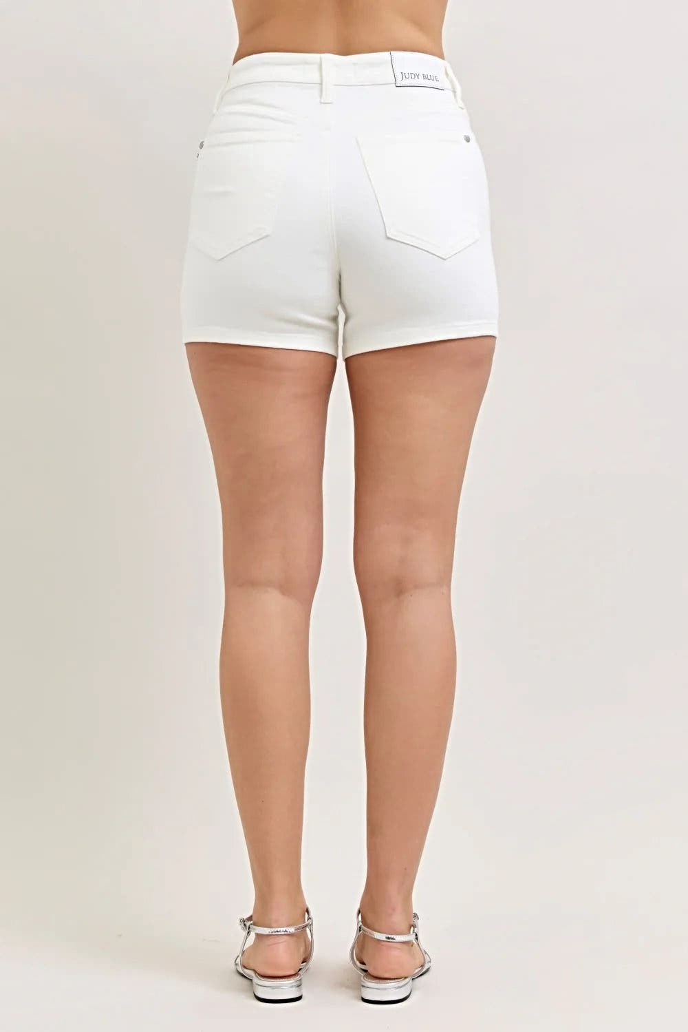 Judy Blue Full Size High-Waisted Slim Short Plus Size -