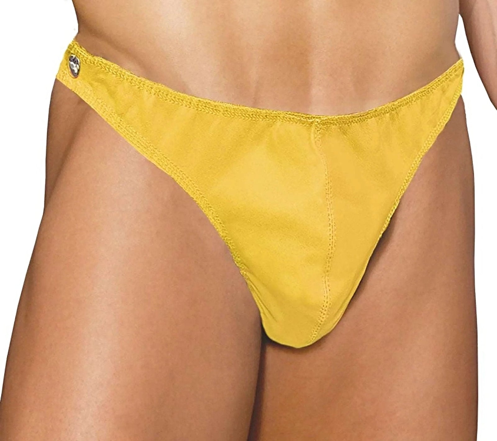 Elegant Moments Men's Leather Thong with Side Snaps - Available in 4 Vibrant Colors Elegant Moments