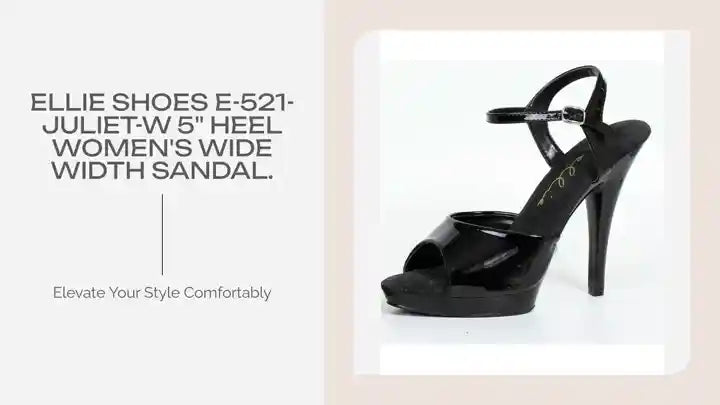 Ellie Shoes E-521-Juliet-W 5" Heel Women's WIDE Width Sandal. by@Outfy