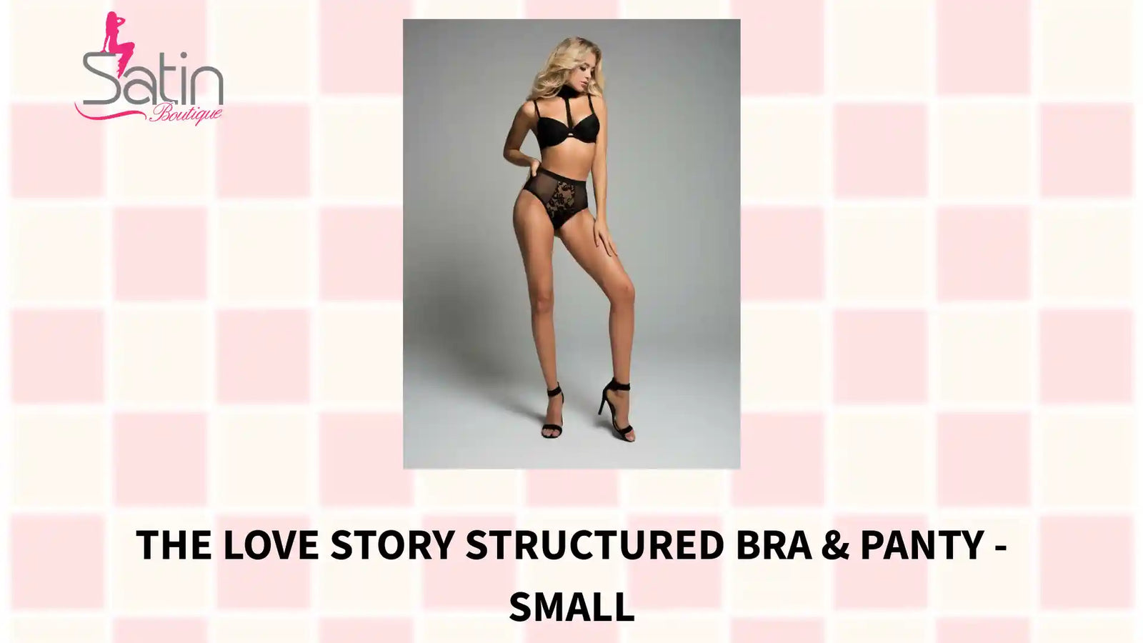 the love story structured bra & panty - Small by@Outfy