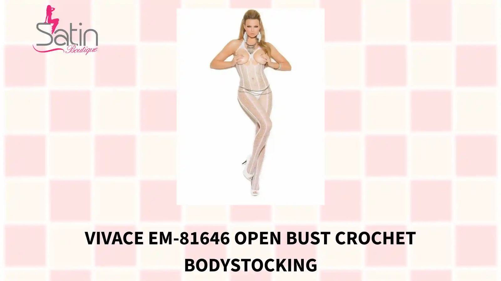 Vivace EM-81646 Open bust crochet bodystocking by@Outfy