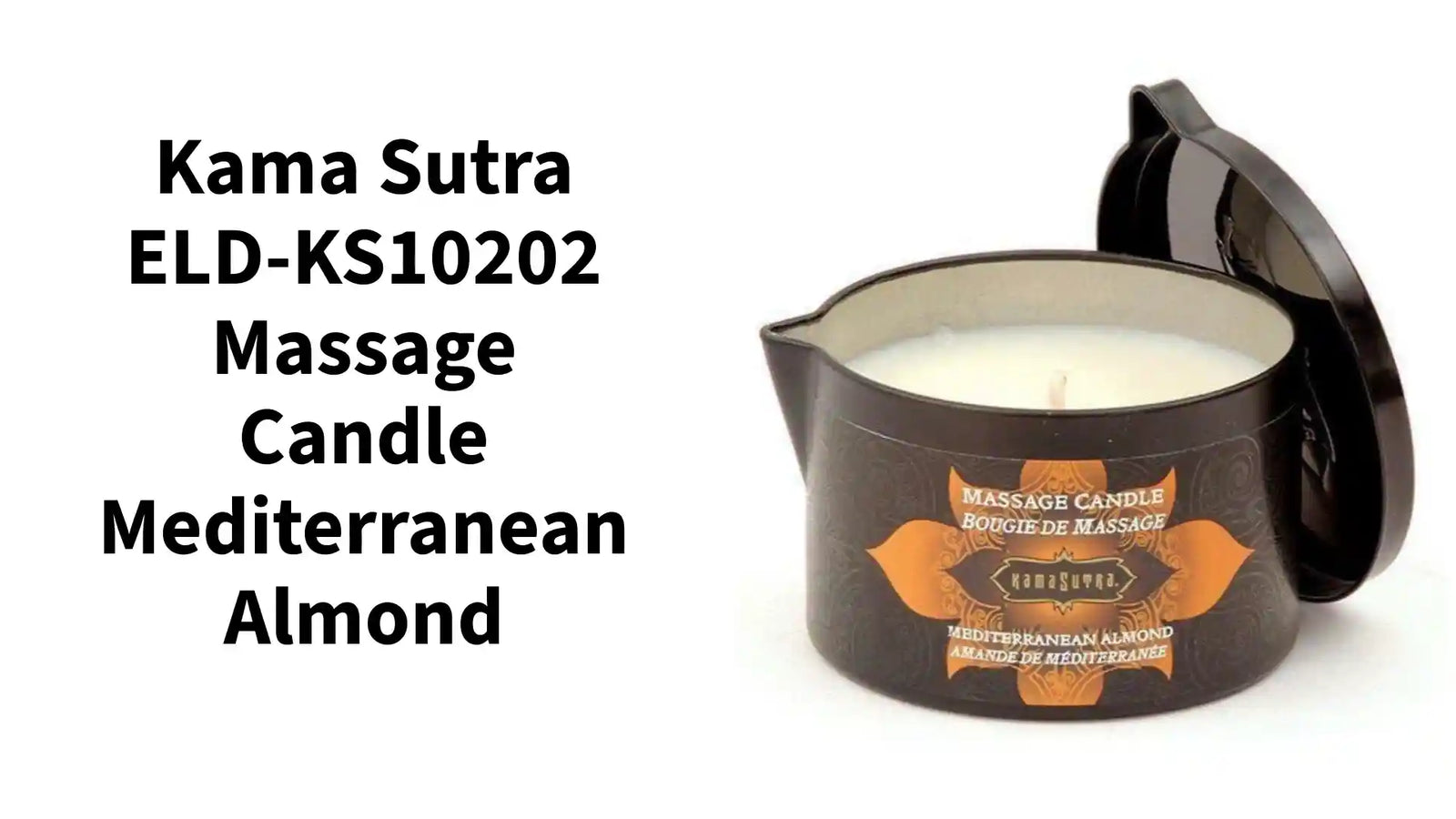 Kama Sutra ELD-KS10202 Masažna svijeća s mirisom mediteranskog badema od @Outfy