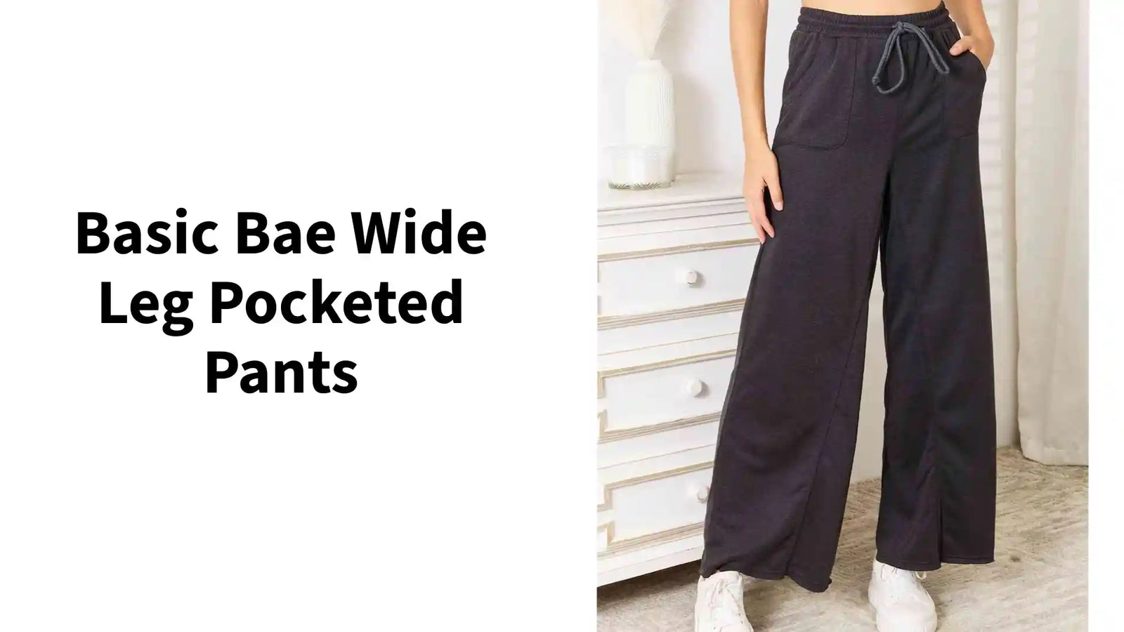 Basic Bae Wide Leg Pocketed Pants by@Outfy