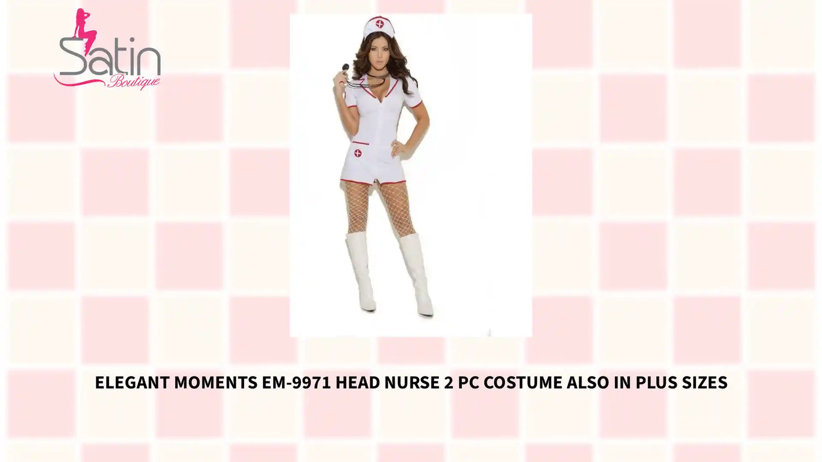 Elegant Moments EM-9971 Head Nurse 2 pc costume also in plus sizes by@Outfy