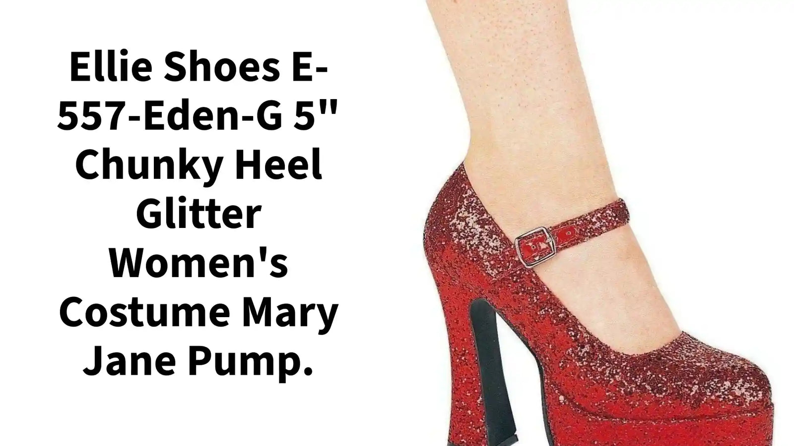 Ellie Shoes E-557-Eden-G 5" дебел ток с блясък, дамски костюм, помпа Мери Джейн. от @Outfy