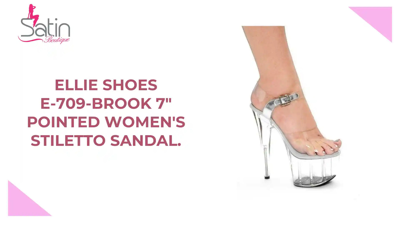 Ellie Shoes E-709-Brook 7" Pointed Women's Stiletto Sandal. by@Outfy