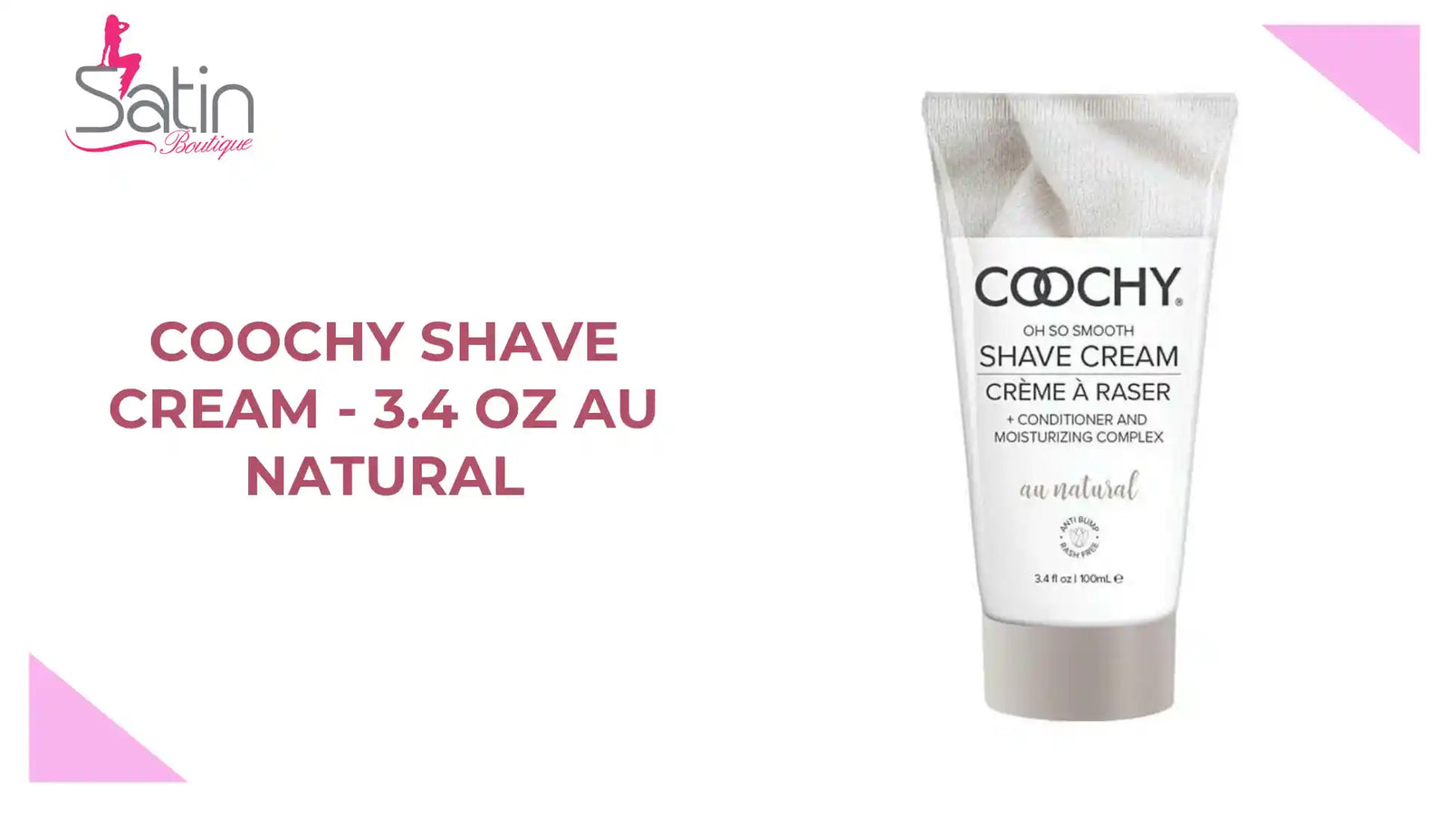 COOCHY Shave Cream - 3.4 oz Au Natural by@Outfy
