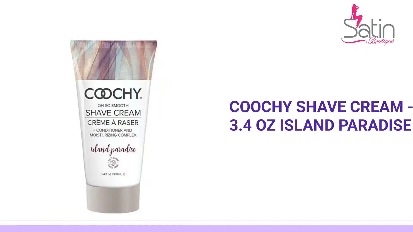 COOCHY Shave Cream - 3.4 oz Island Paradise by@Outfy