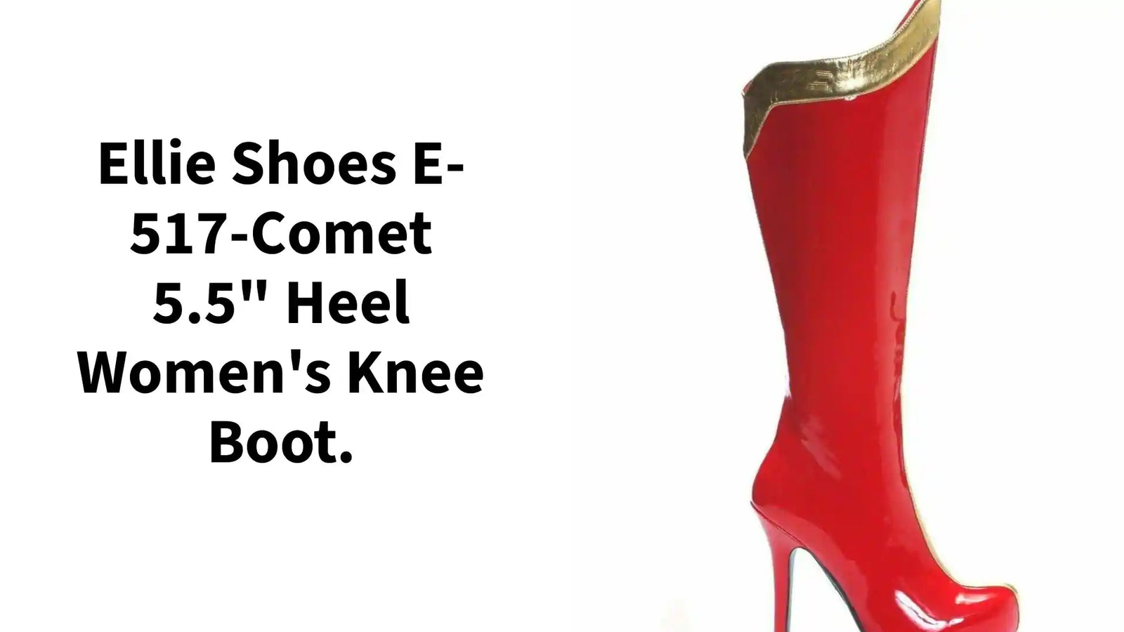 Ellie Shoes E-517-Comet ženske čizme do koljena s potpeticom od 5.5". by@Outfy