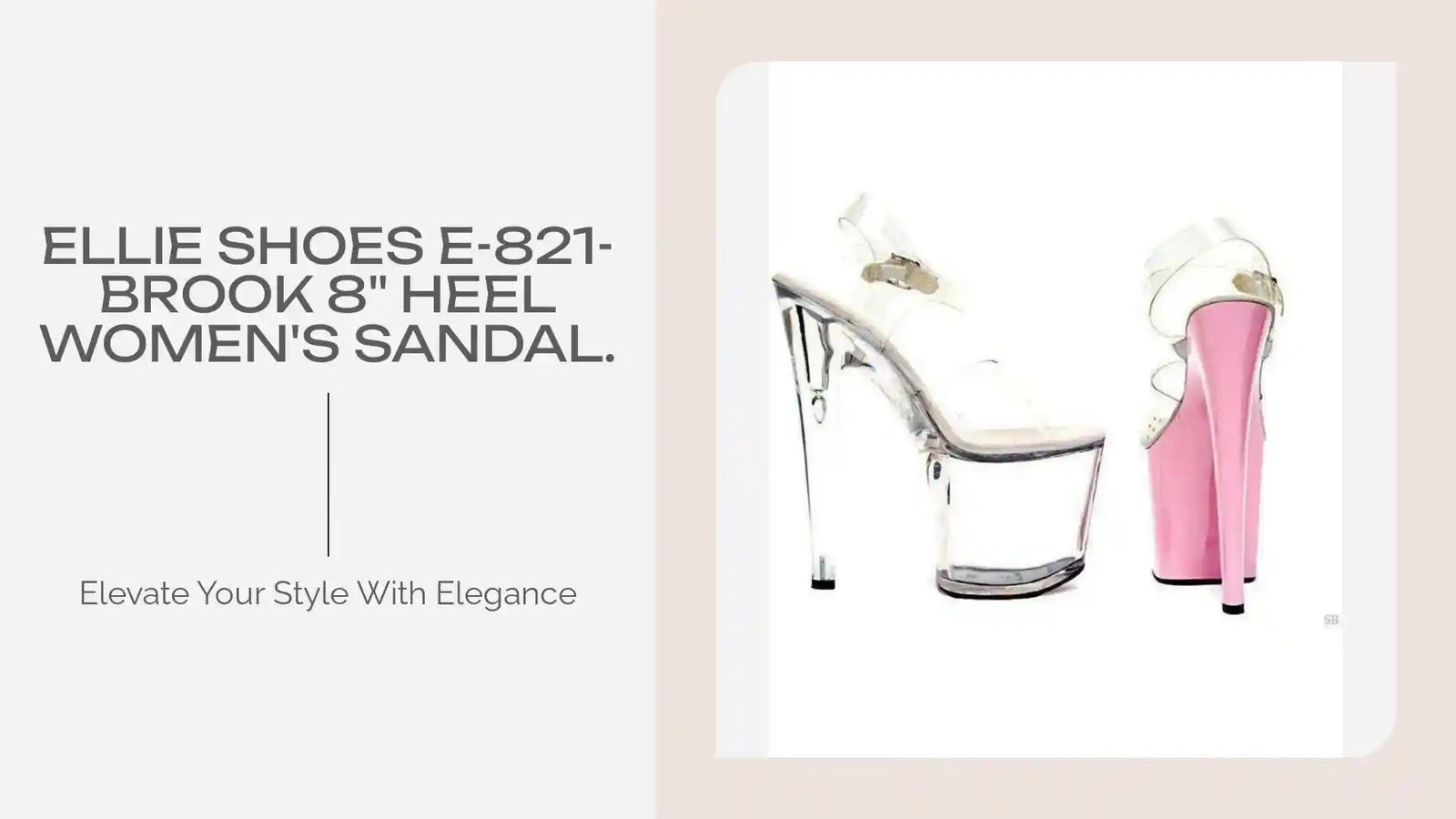 Ellie Shoes E-821-Brook 8" Heel Women's Sandal. by@Outfy