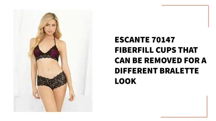 أكواب Escante 70147 المصنوعة من الألياف والتي يمكن إزالتها للحصول على مظهر حمالة صدر مختلفة من Outfy