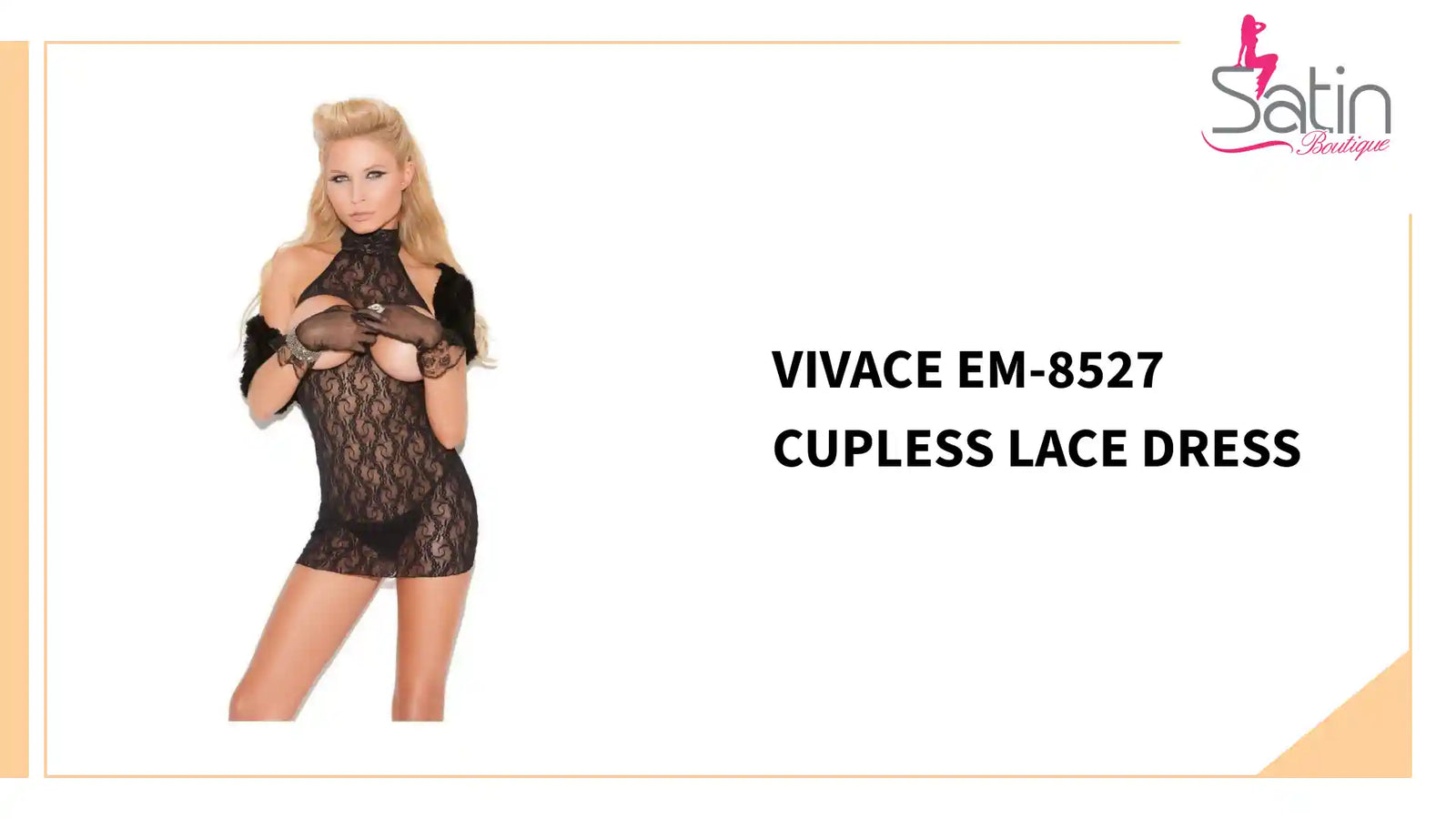 Vivace EM-8527 Cupless lace dress by@Outfy
