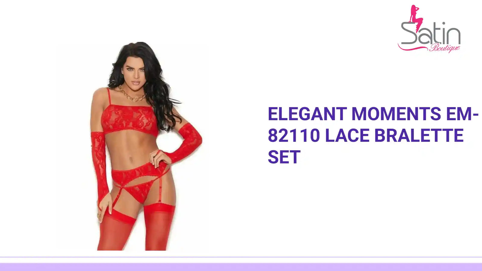 Elegant Moments EM-82110 Lace Bralette Set by@Outfy